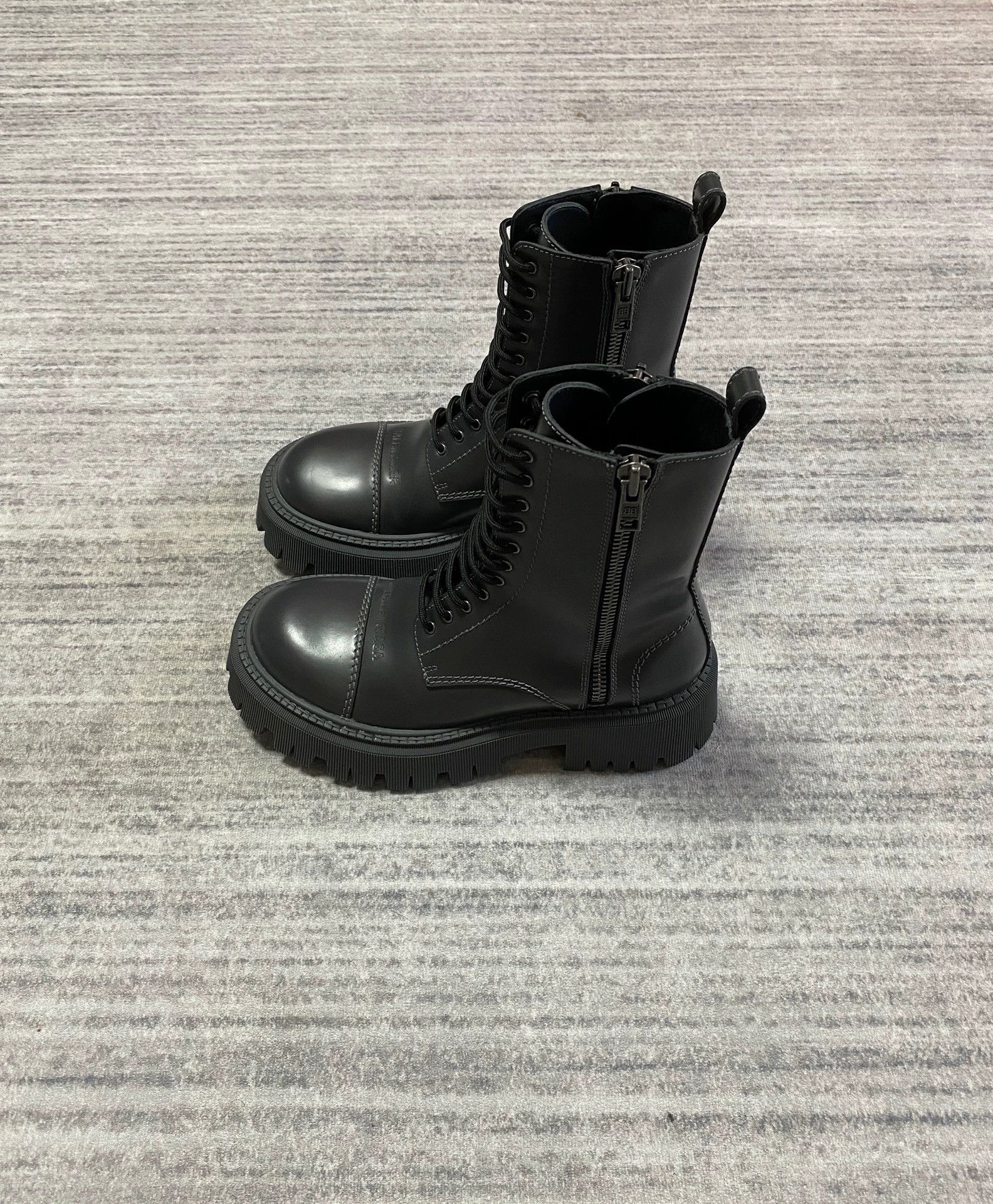 Balenciaga Balenciaga Tractor Hi-Top Lace-Up Derby Boot Round Toe Size US 8.5 / IT 38.5 - 3 Thumbnail