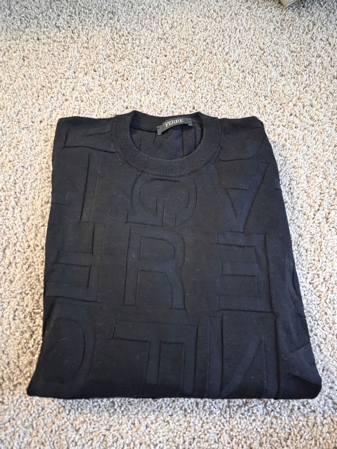 Gianfranco Ferre Gianfranco Ferre: Monogram Sweater (Viscose) Size: XL Size US XL / EU 56 / 4 - 4 Thumbnail