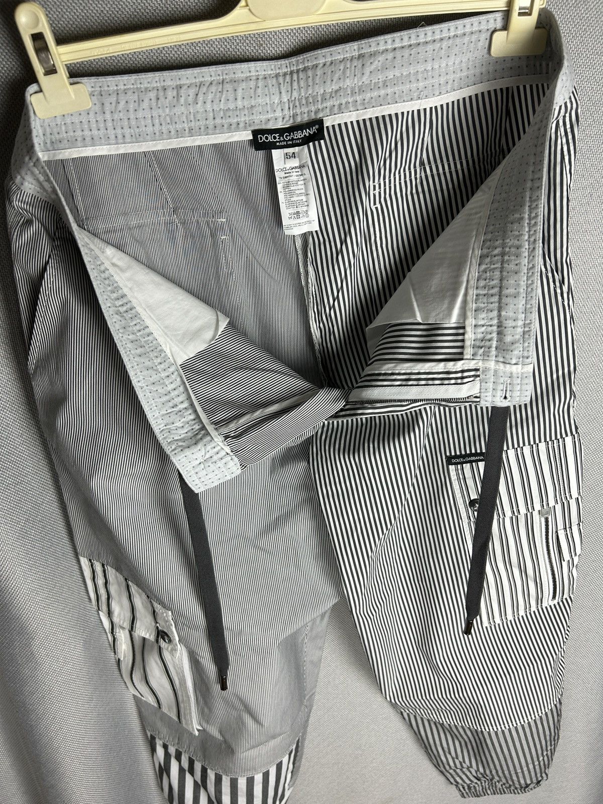 Dolce & Gabbana Dolce & Gabbana striped cargo set shirt+pants Size US 36 / EU 52 - 17 Thumbnail