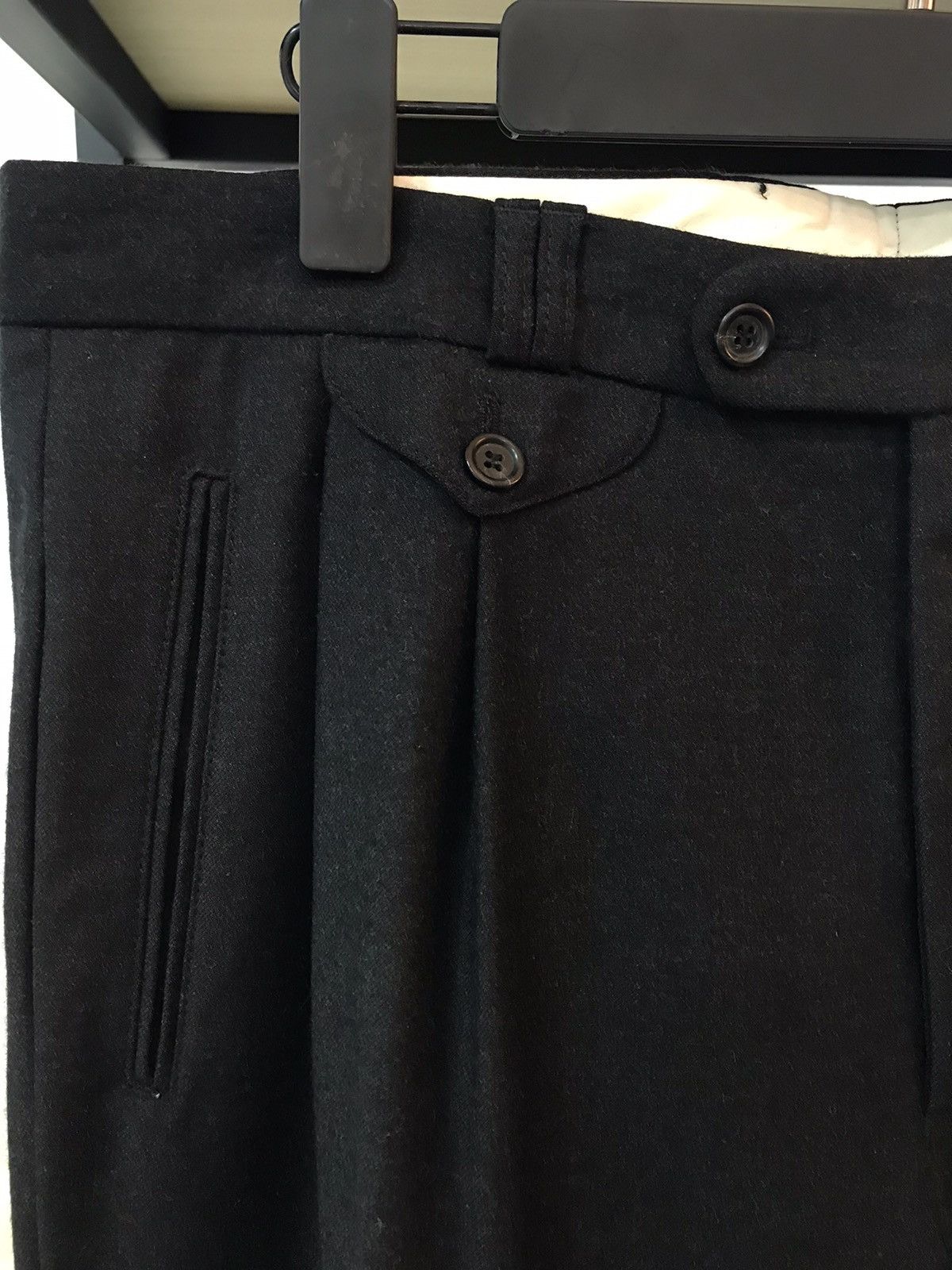 Other HIGH WAISTED PLEATED PURE WOOL FLANNEL DRESS PANTS Size 46R - 3 Thumbnail