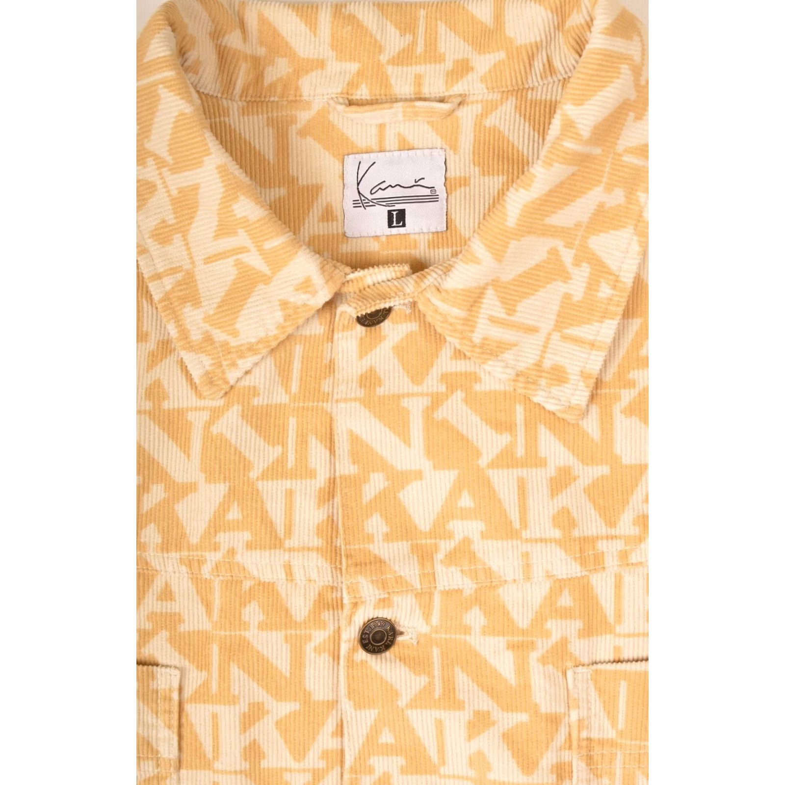 Karl Kani Karl Kani Signature Overshirt Sand With All Over Logo Print Size L Men Shirt XS-XL Size US L / EU 52-54 / 3 - 3 Thumbnail