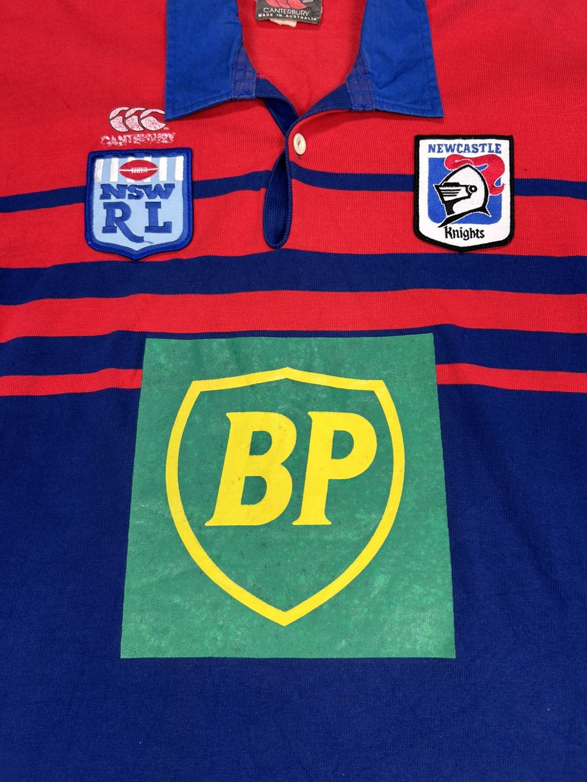 Canterbury of New Zealand Vintage Canterbury 1992 Newcastle Knight Rugby Shirt Size US L / EU 52-54 / 3 - 3 Thumbnail