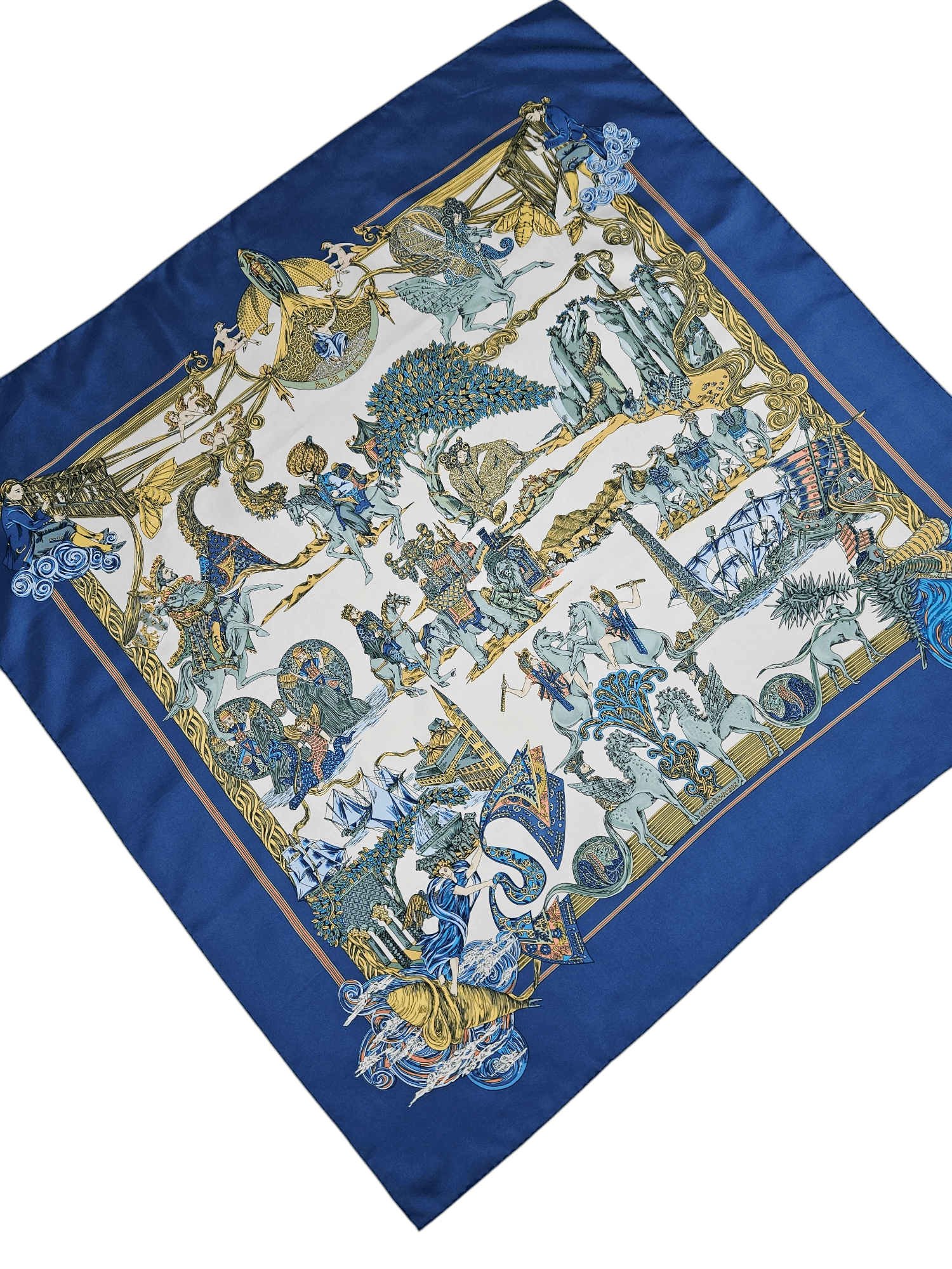Hermes Hermes Au fil de la Soie silk scarf Size ONE SIZE - 2 Thumbnail