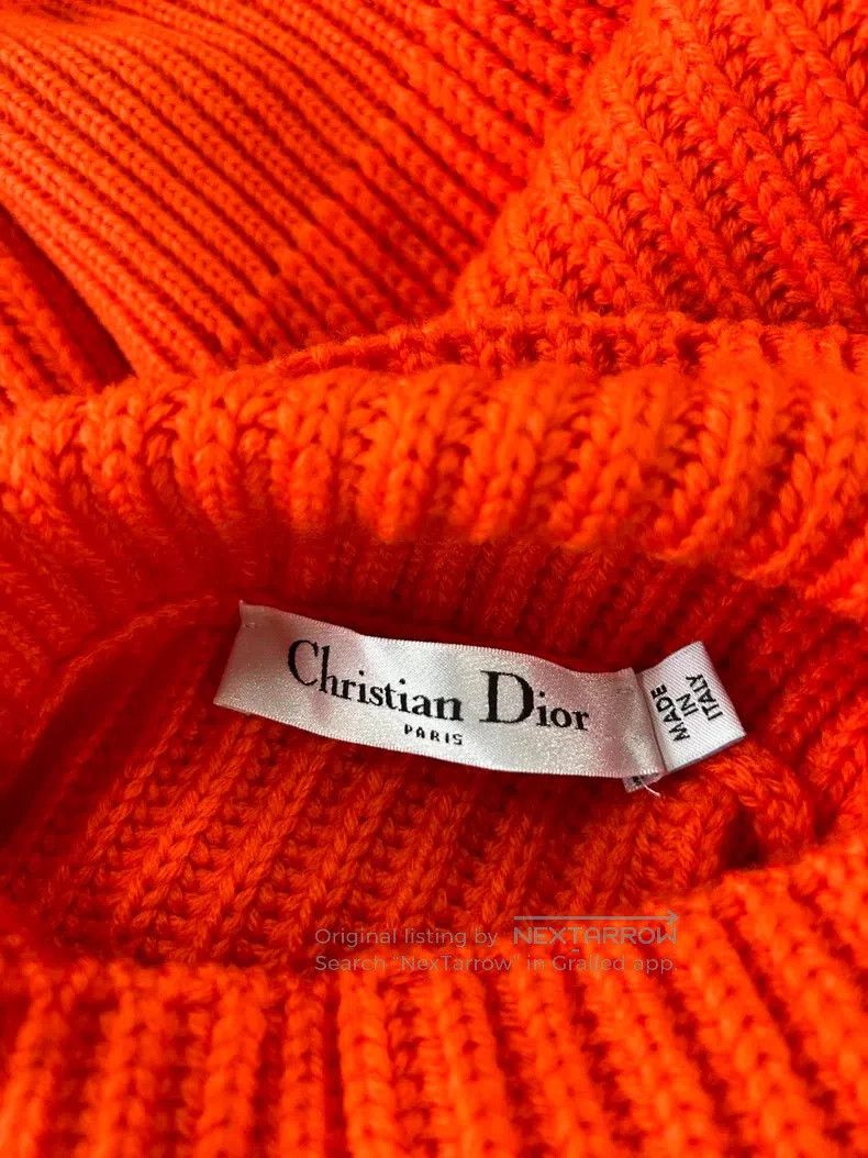 Dior Dior Orange-red semi-high collar lantern sleeve waist swea Size XS / US 0-2 / IT 36-38 - 6 Thumbnail