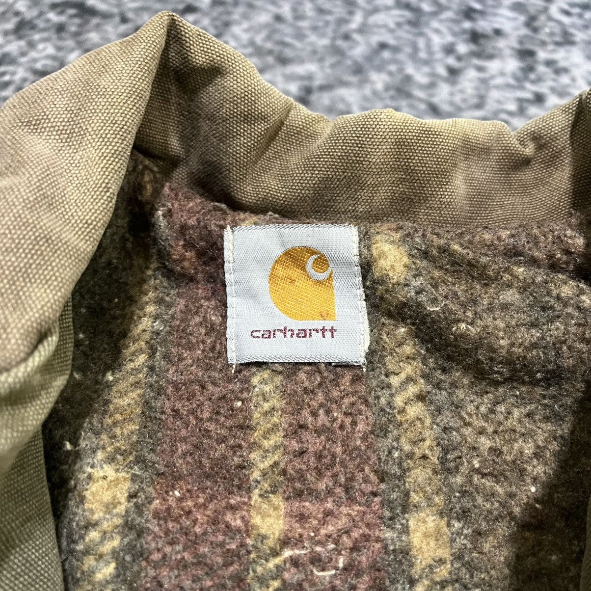 Carhartt Vintage 90s Carhartt Jacket Parka Blanket Lined Green Faded Size US L / EU 52-54 / 3 - 6 Thumbnail