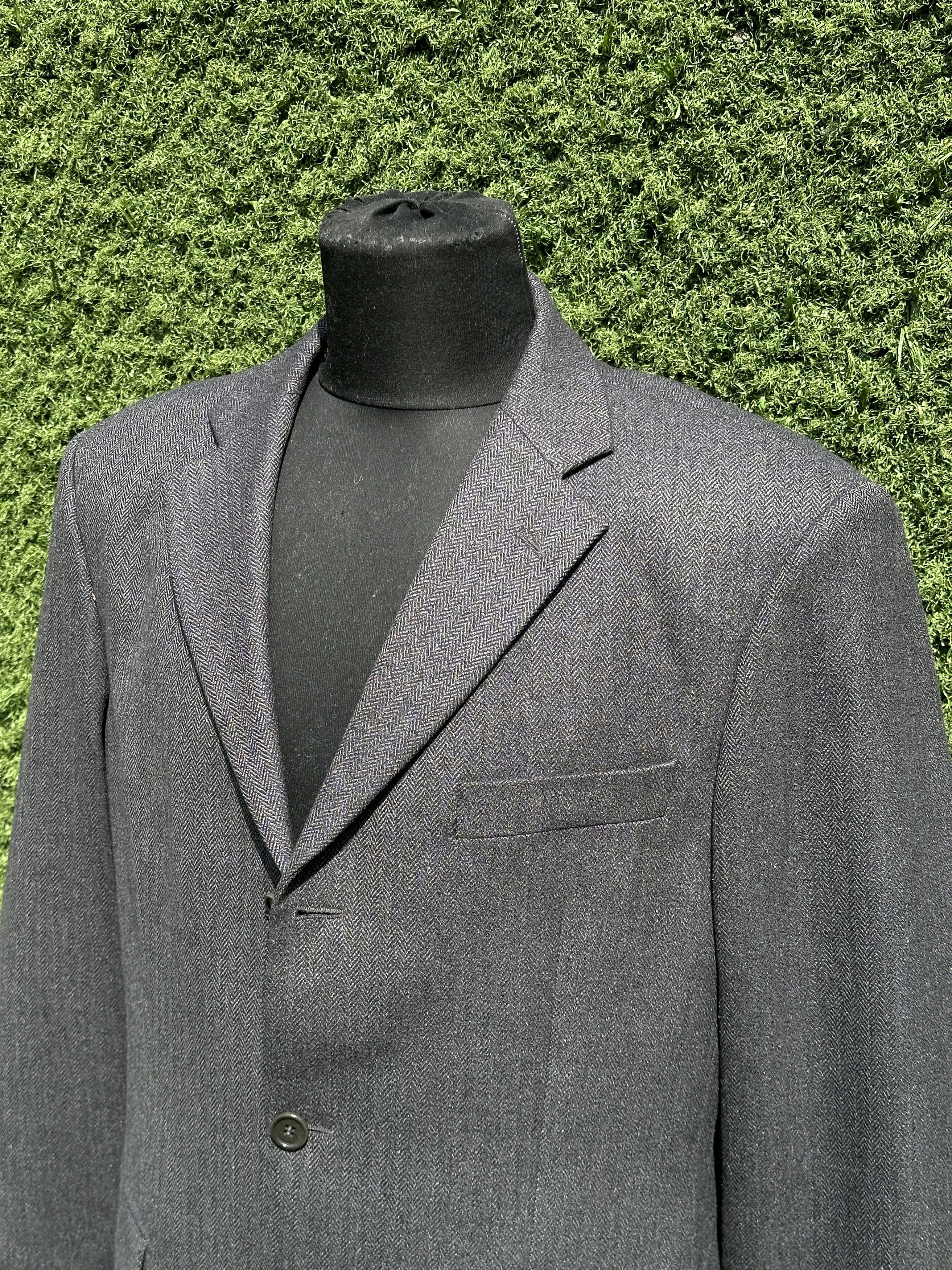Balmain Balmain Paris Herringbone Wool Suit Blazer Double Vent IT 52 Size 52R - 12 Thumbnail