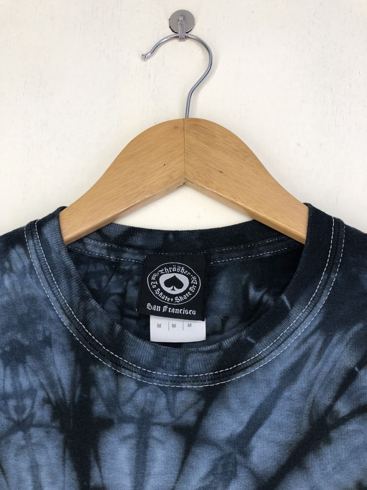 Thrasher Thrasher Grey Tie Dye Crop Tshirt Size US M / EU 48-50 / 2 - 3 Thumbnail