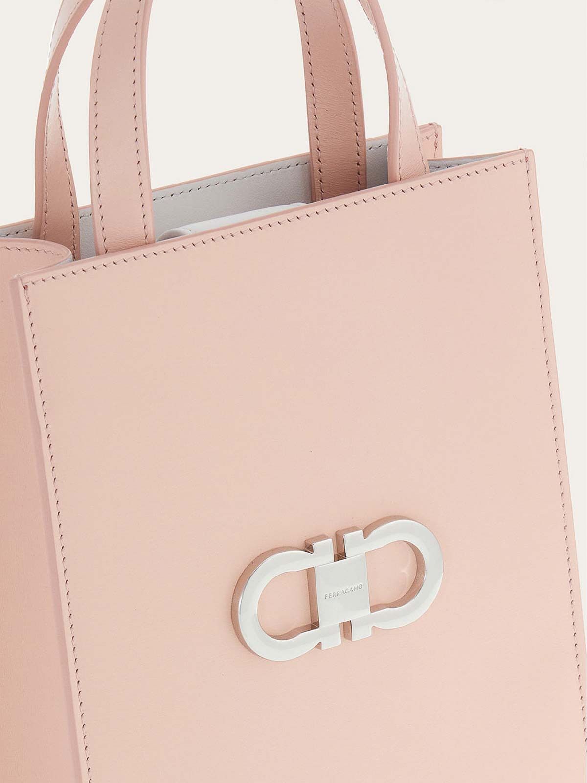 Salvatore Ferragamo o1s1rm0924 Size: OS / Mini Tote Bag in Pink Size ONE SIZE - 6 Thumbnail