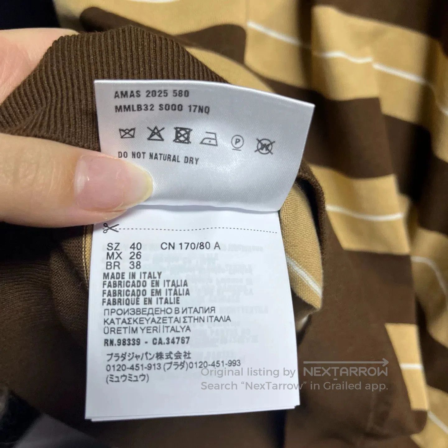 Miu Miu Miu Miu 2025 Cocoa Brown Cotton Polo. Size M / US 6-8 / IT 42-44 - 6 Thumbnail