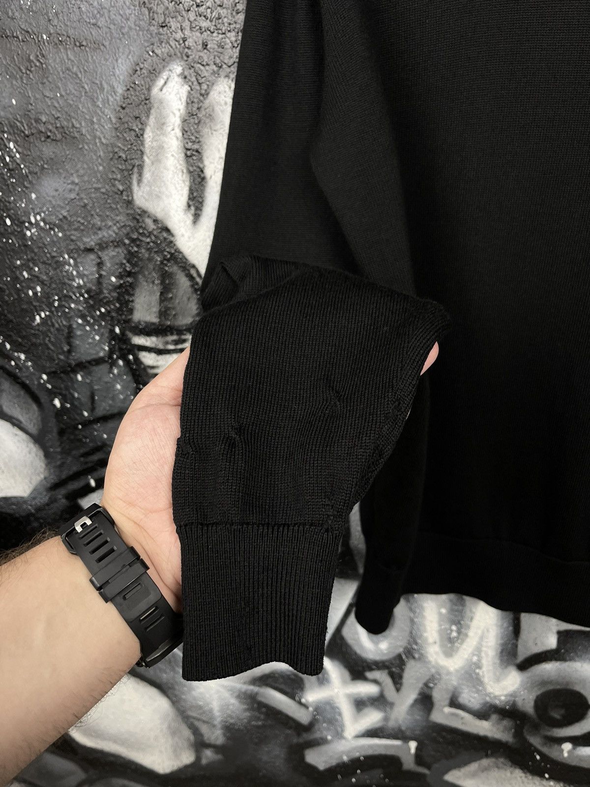 Kenzo Kenzo Black Turtleneck Sweater Embroidered Logo Men’s Size M Size US M / EU 48-50 / 2 - 15 Thumbnail