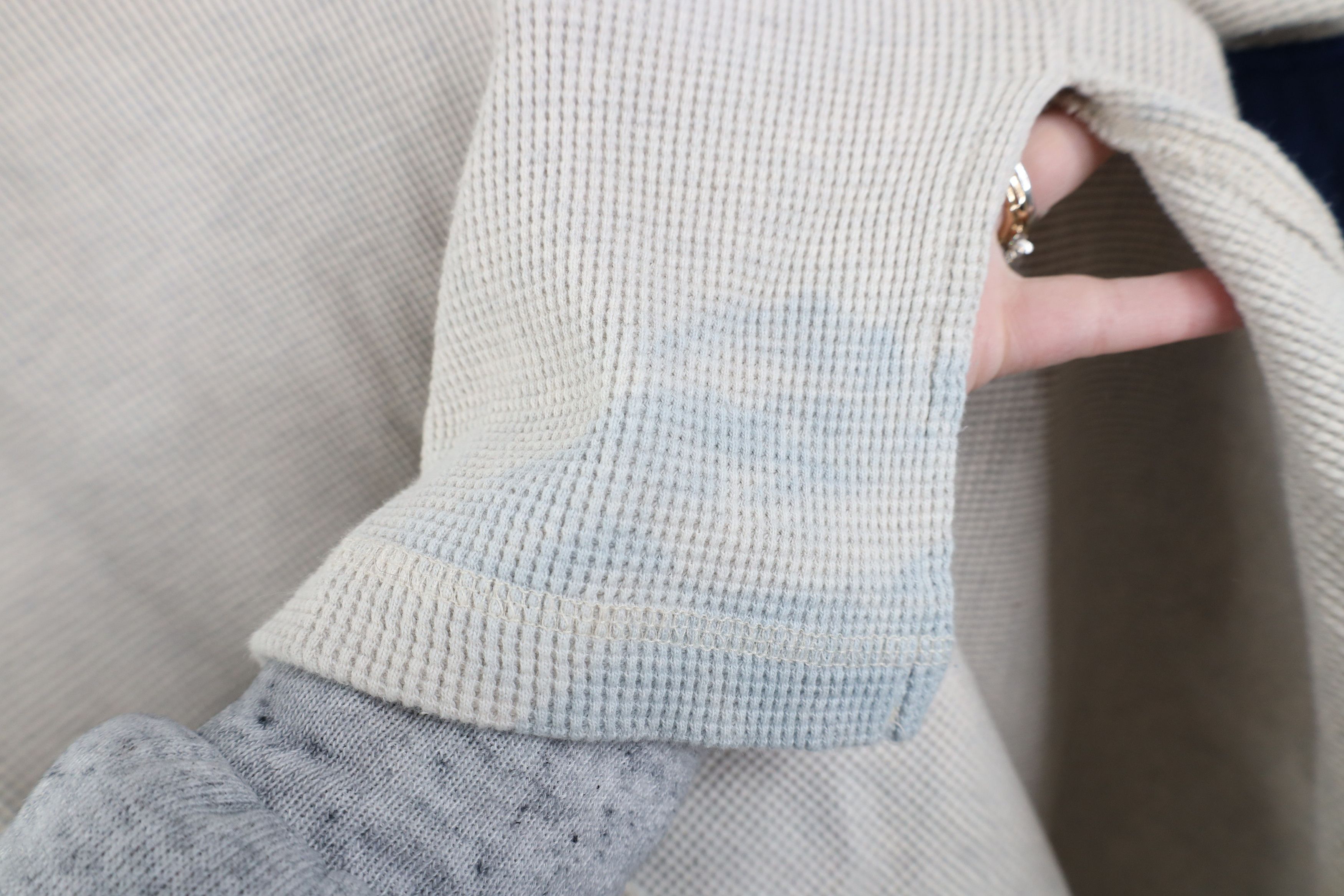 Vintage Vintage 90s Streetwear Thermal Waffle Knit Henley T-Shirt Size XL / US 12-14 / IT 48-50 - 12 Thumbnail