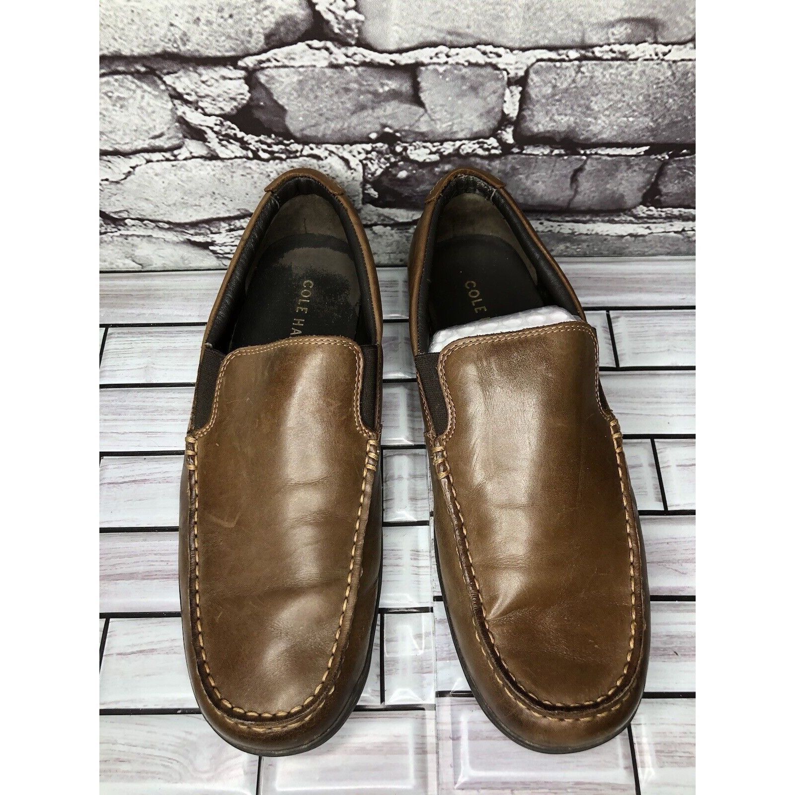Cole Haan Cole Haan Brown Leather Slip On Casual Loafers Driving Shoes Size US 9 / EU 42 - 18 Thumbnail