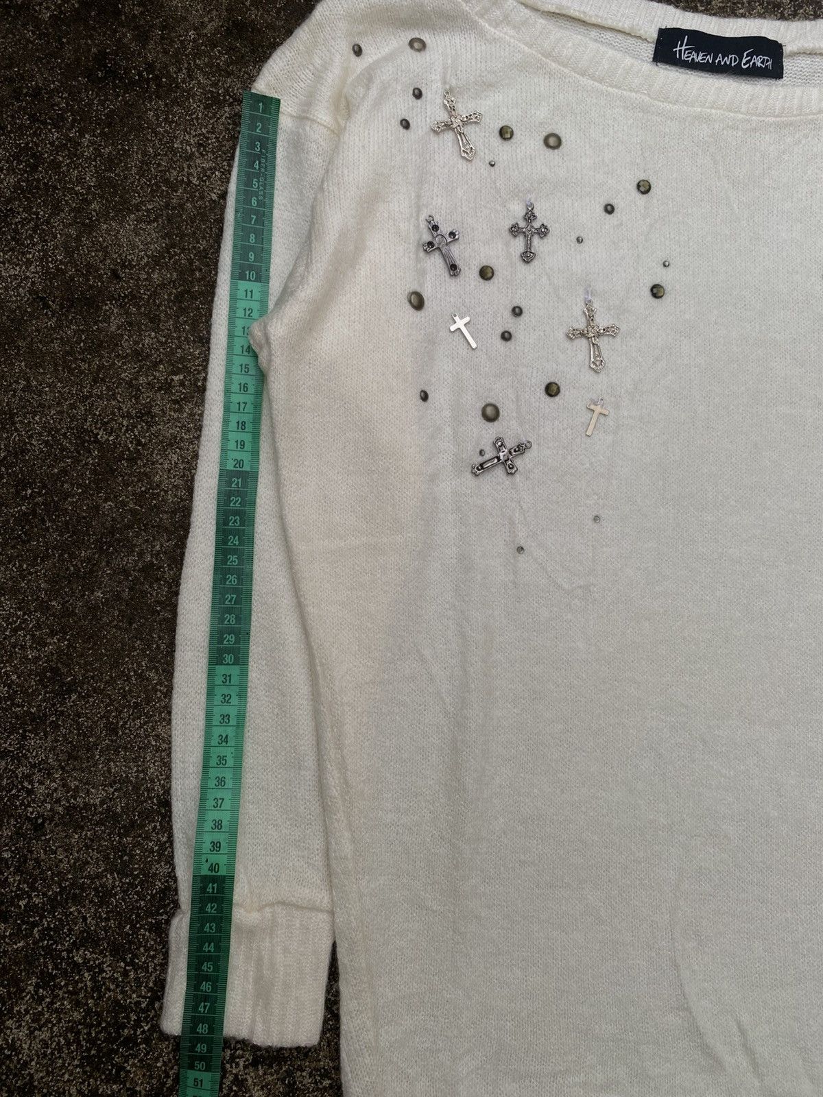 If Six Was Nine × Japanese Brand × Le Grande Bleu (L.G.B.) HEAVEN AND EARTH STUDDED CROSS Size US M / EU 48-50 / 2 - 12 Thumbnail
