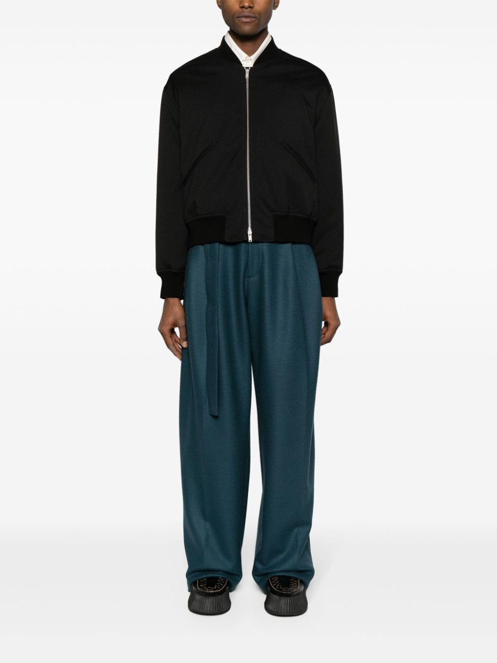 Jil Sander o1w1db10825 Bomber Jacket in Black Size US S / EU 44-46 / 1 - 2 Thumbnail