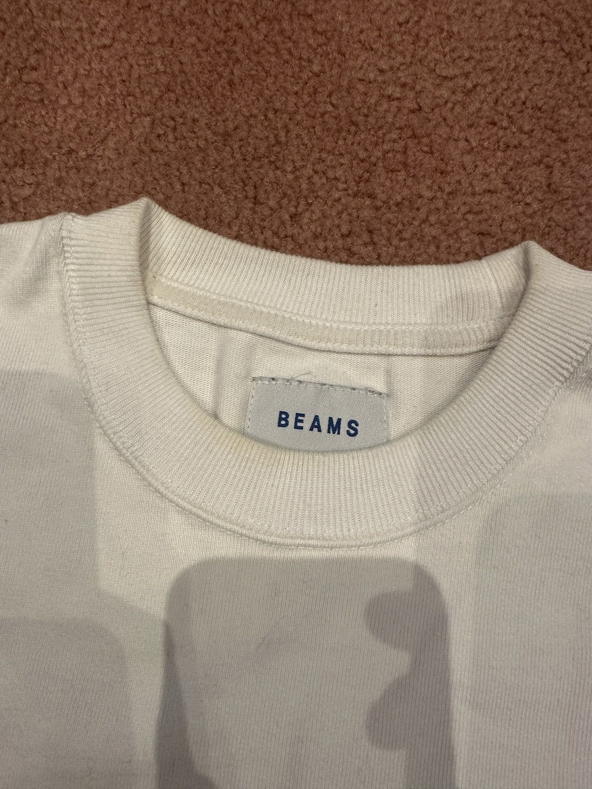 Beams Japan Beams Japan white/blue/teal crewneck sweater Size US S / EU 44-46 / 1 - 3 Thumbnail