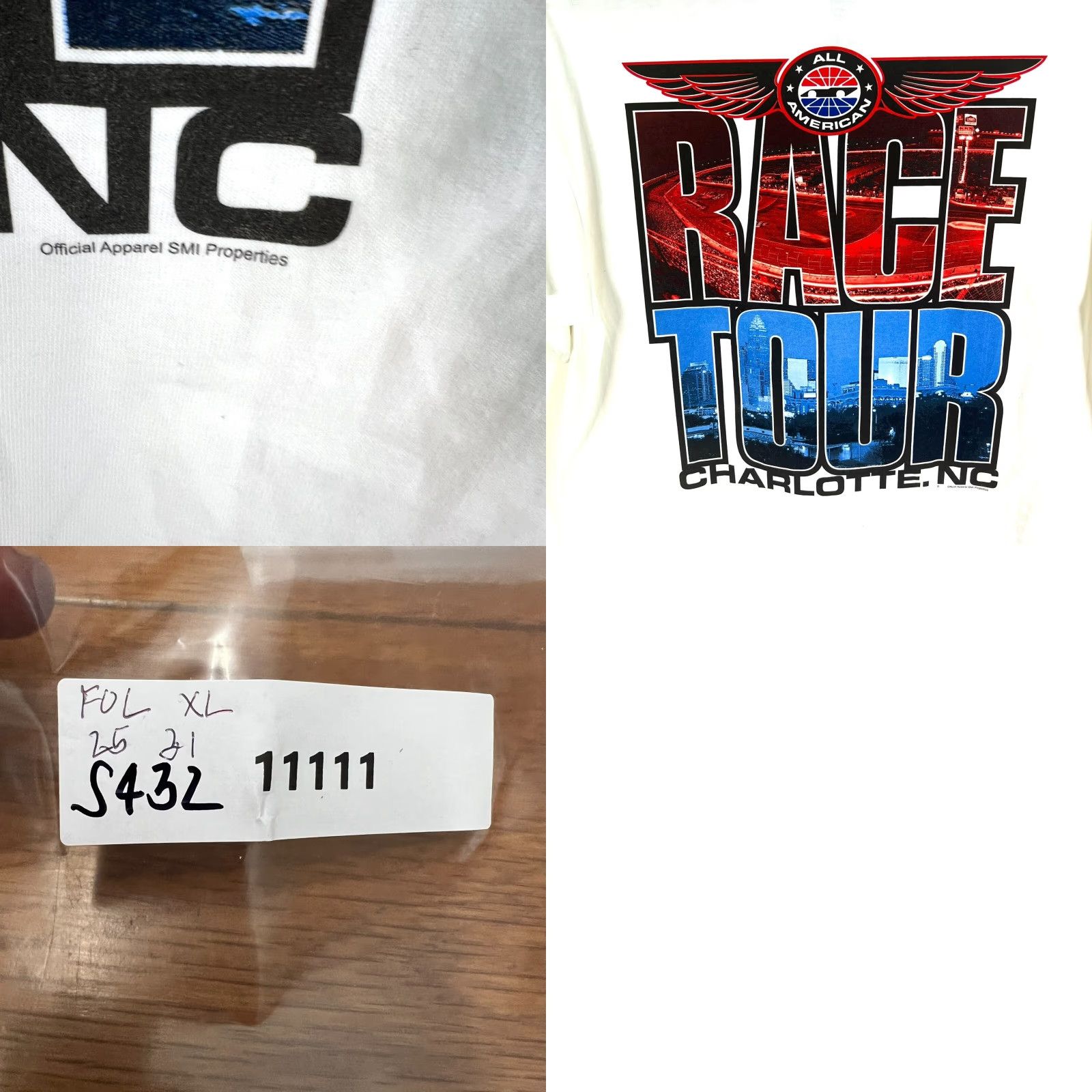 Fruit Of The Loom VINTAGE Fruit of the Loom All American Race Tour All Access T Shirt Mens XL White Size US XL / EU 56 / 4 - 8 Thumbnail