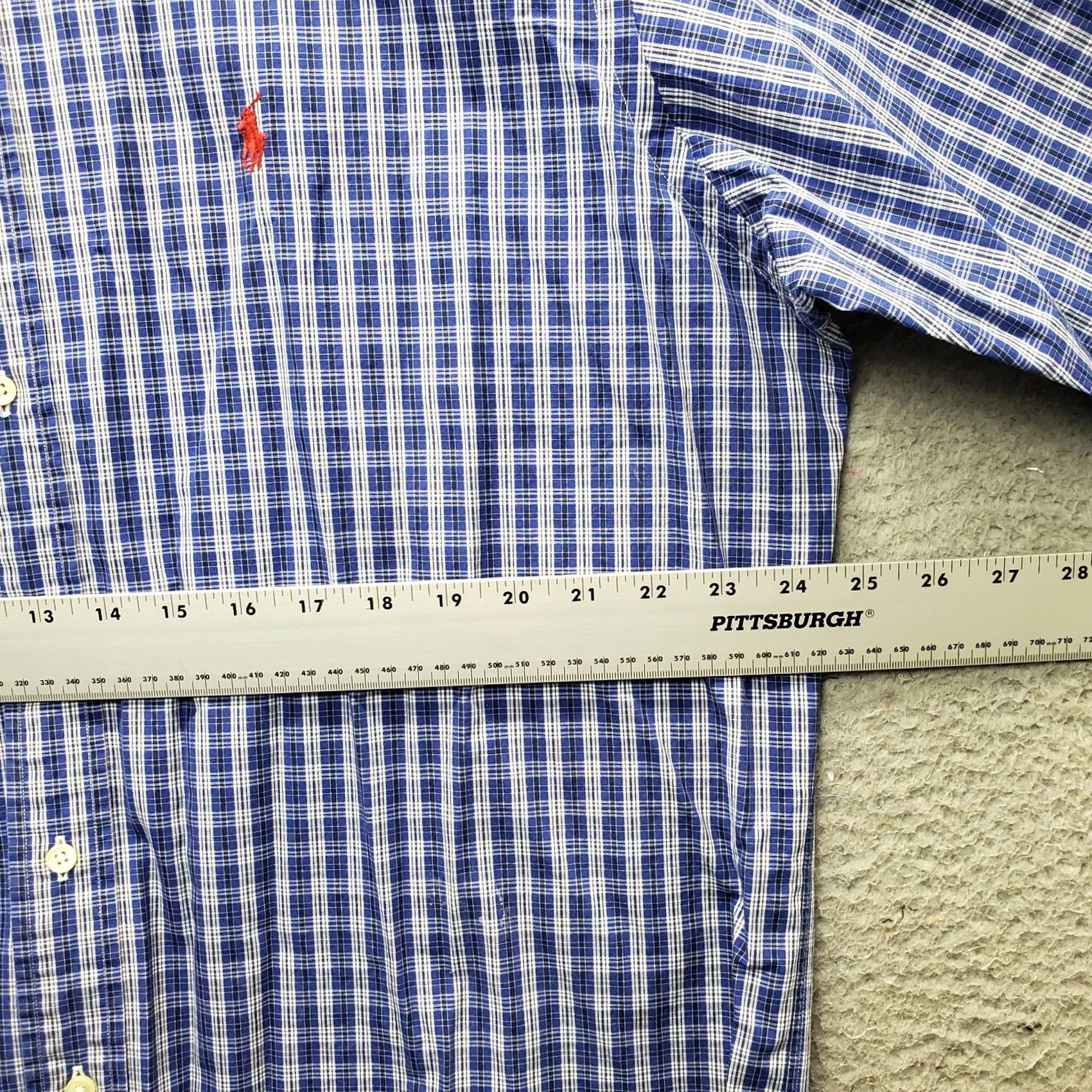 Ralph Lauren Ralph Lauren Dress Shirt Mens Large Multi Plaid Classic Fit Pony Logo Button Down Size 42R - 4 Thumbnail
