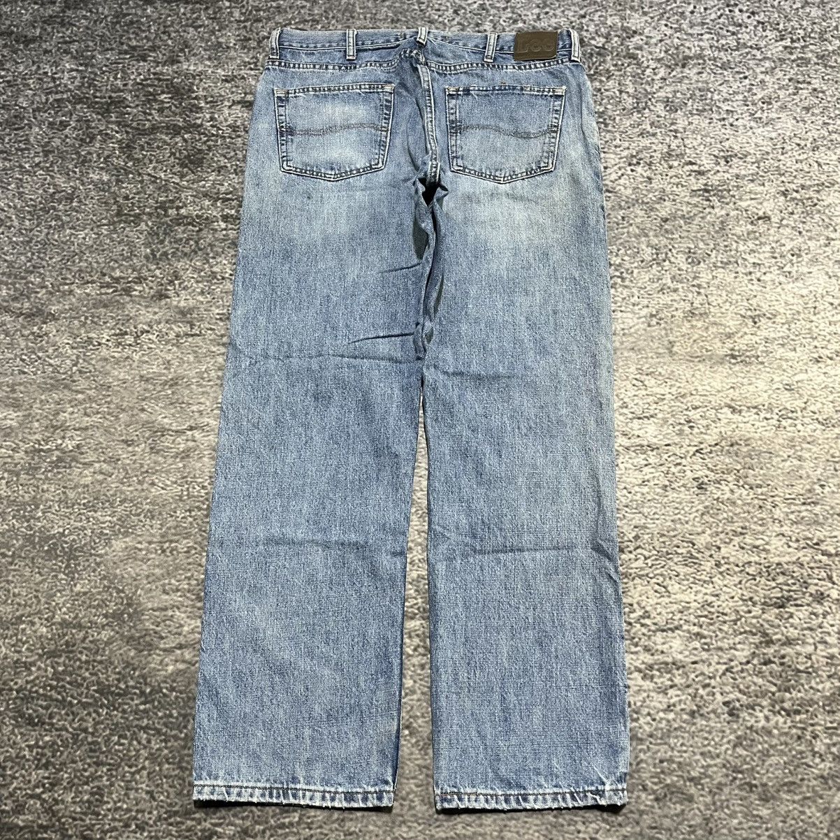 Lee Vintage Lee Distressed Faded Workwear Skater Blue Jeans Size US 36 / EU 52 - 1 Thumbnail