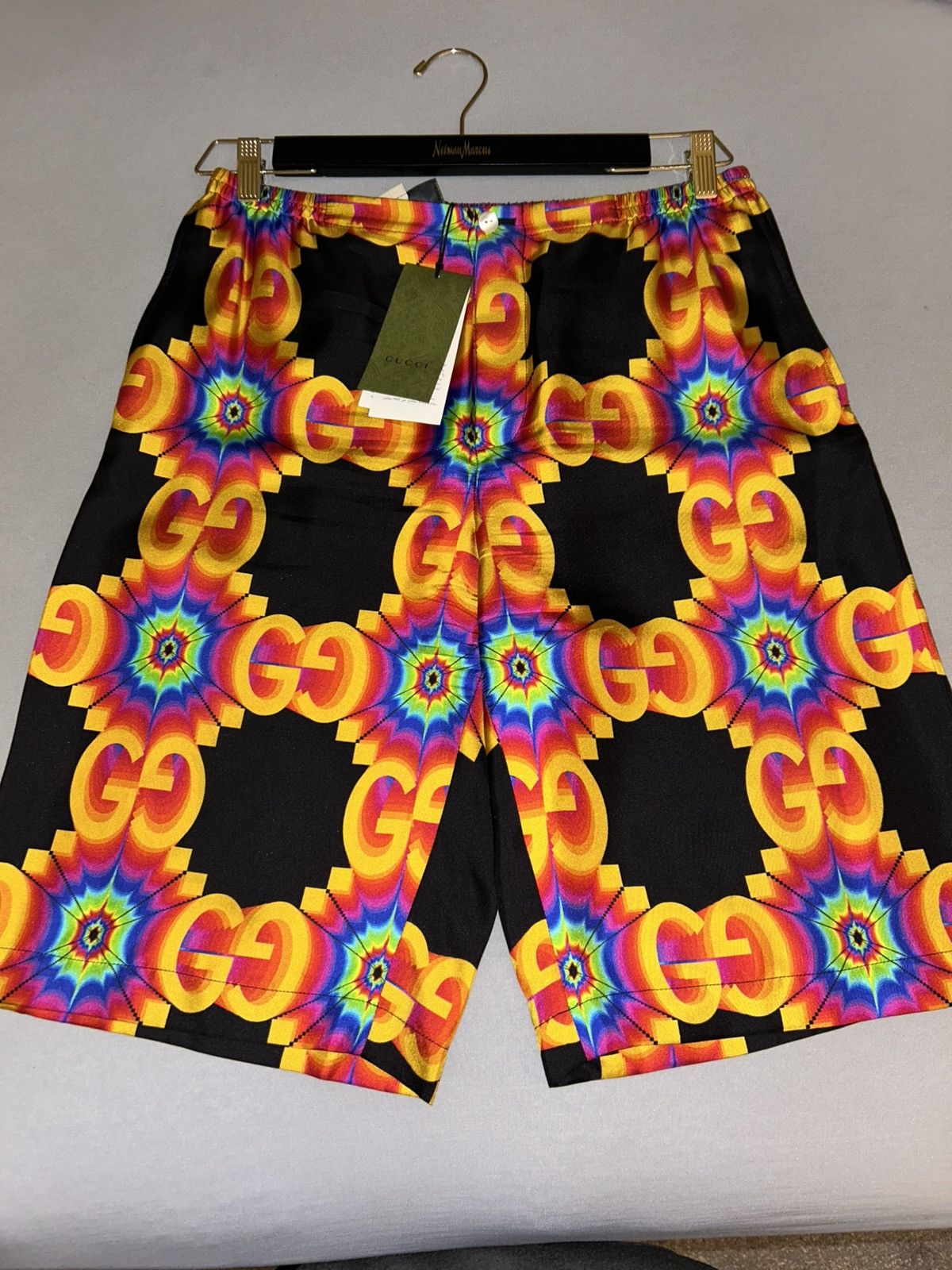 Gucci Gucci GG Kaleidoscope Silk Shorts Size US 33 - 1 Thumbnail