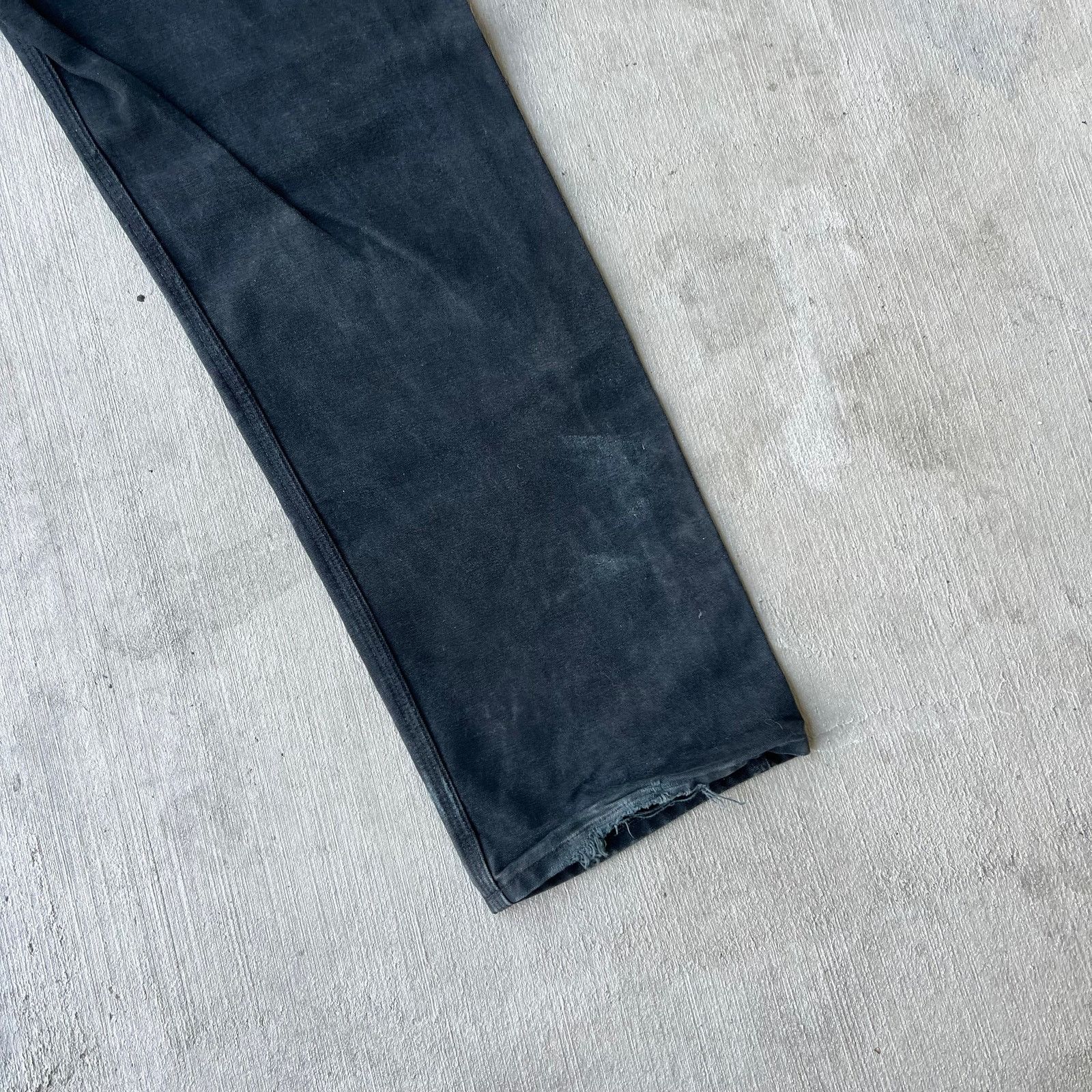 Carhartt × Vintage Carhartt faded black double knee work wear carpenter pants Size US 37 - 9 Thumbnail