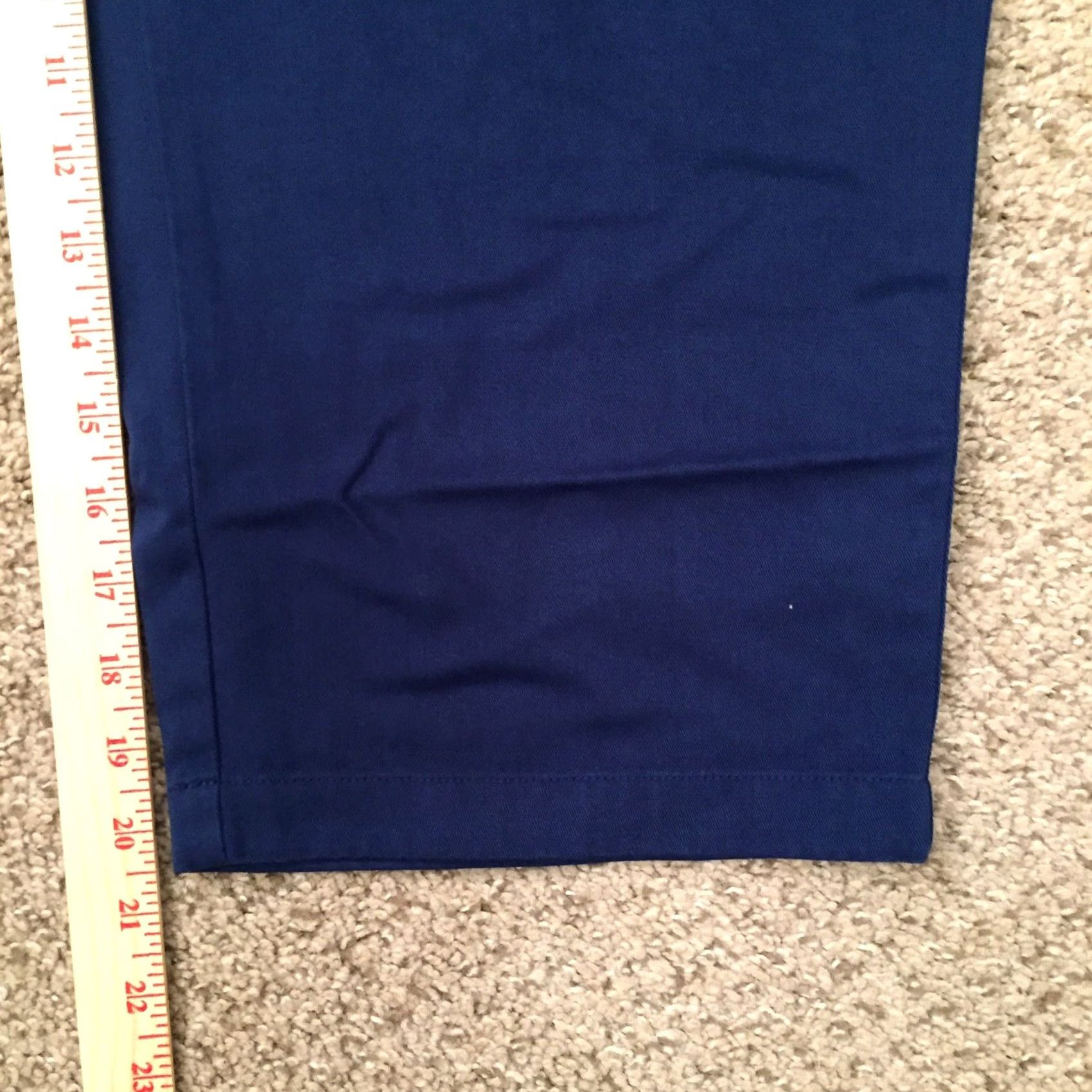 Vintage LL Bean Pants Womens 16P Cropped Bay Side Twill Blue Classic Fit Pants 16P Womens Size 38" / US 16 / IT 52 - 6 Thumbnail