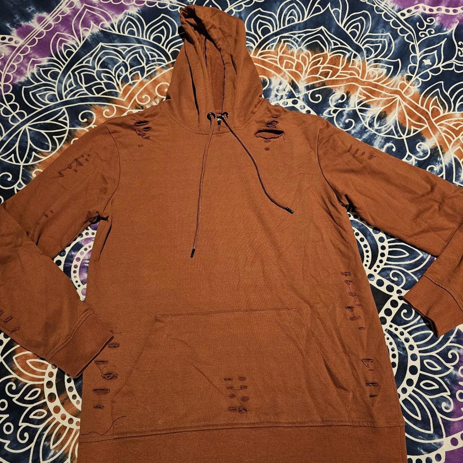 Carbon CARBON MENS DISTRESSED MEDIUM SWEATSHIRT BURNT ORANGE Size US M / EU 48-50 / 2 - 4 Thumbnail