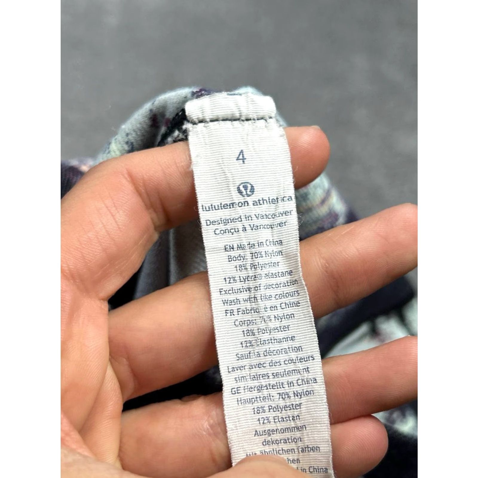 Lululemon Lululemon Athletica Wunder Under Leggings Womens 4 Mult i Kara Blossom Stretch Size 27" / US 4 / IT 40 - 4 Thumbnail