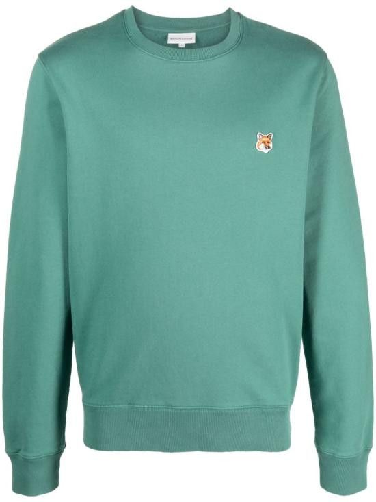 Maison Kitsune MAISON KITSUNE Men Hoodies LM00301 KM0001P315 Green Size US XL / EU 56 / 4 - 1 Thumbnail