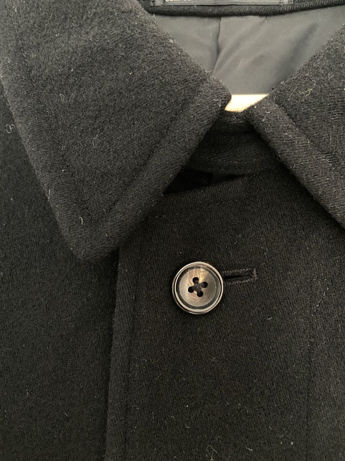Yohji Yamamoto Yohji Yamamoto Archive Wool Coat Size US L / EU 52-54 / 3 - 3 Thumbnail