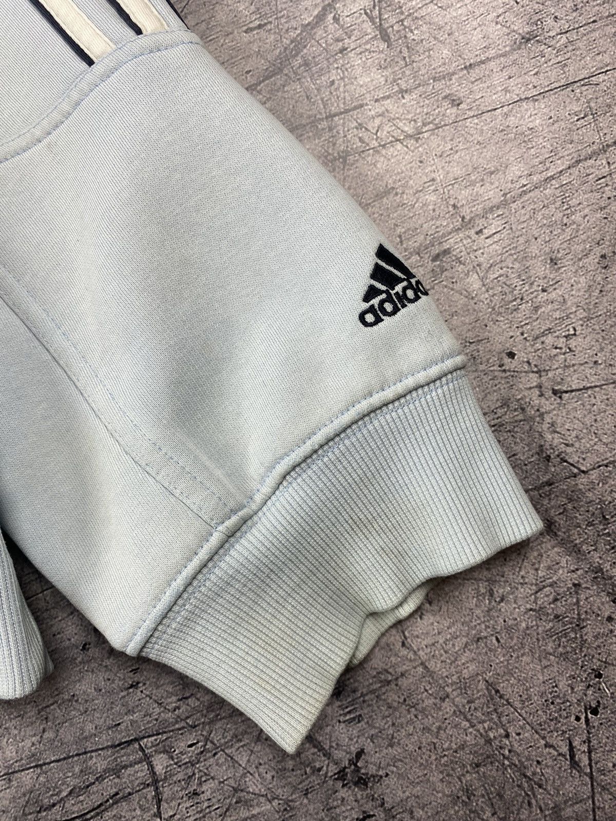 Adidas Vintage 00s Adidas Big Logo Dissected Baby Blue Hoodie Y2K Size US S / EU 44-46 / 1 - 9 Thumbnail