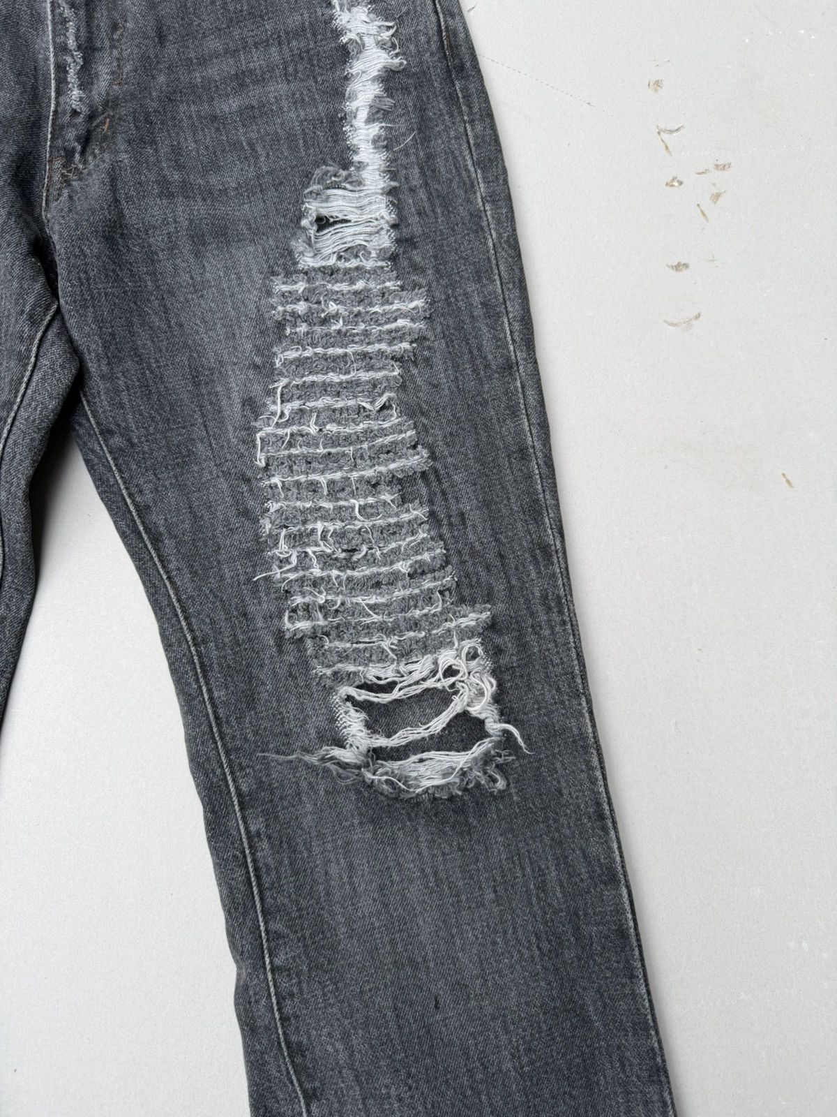 Japanese Brand Lace up flare jeans Size US 31 - 5 Thumbnail