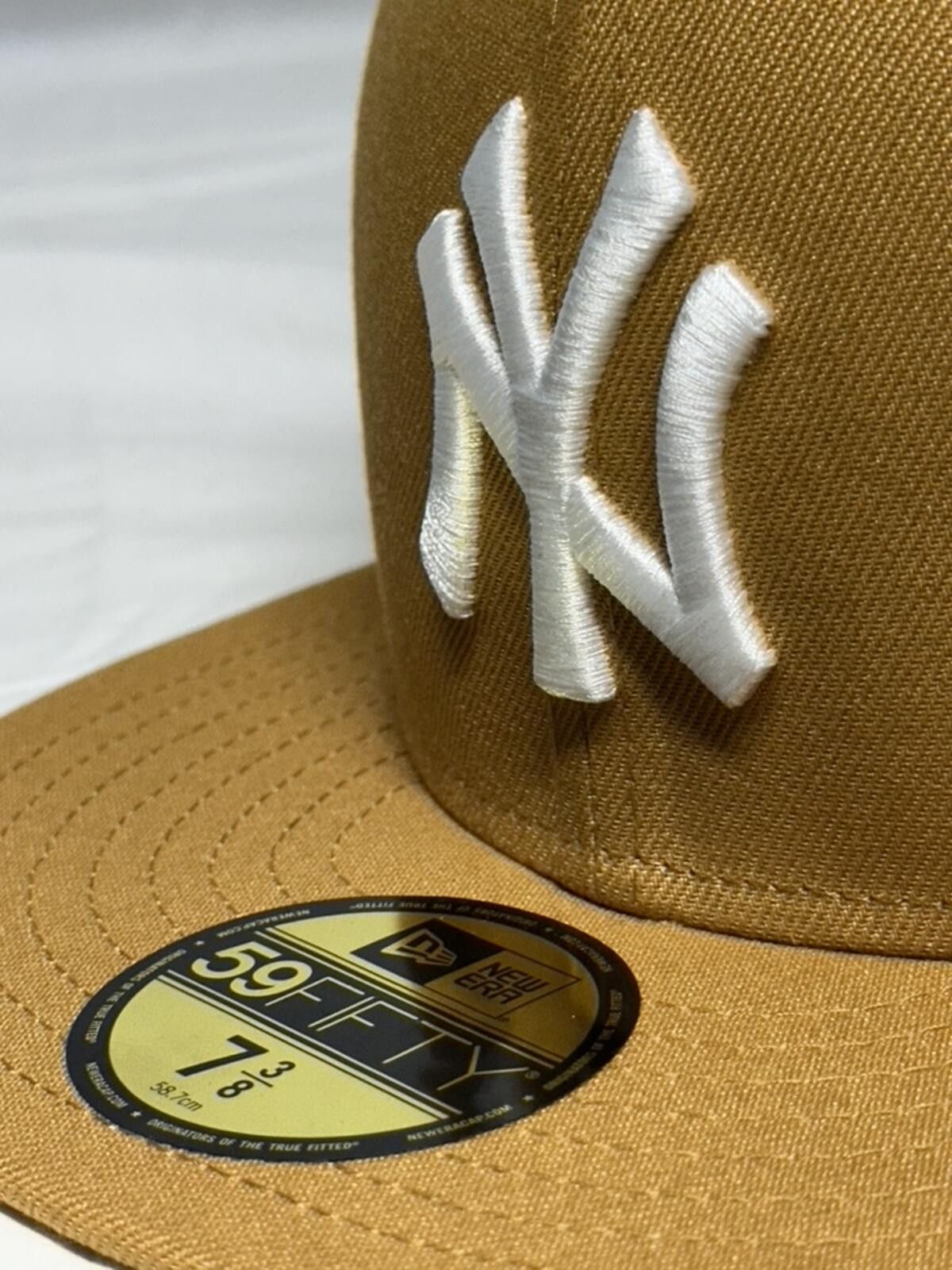 New Era New Era New York Yankees Khaki / Tan 59FIFTY 7 3/8 Size ONE SIZE - 5 Thumbnail