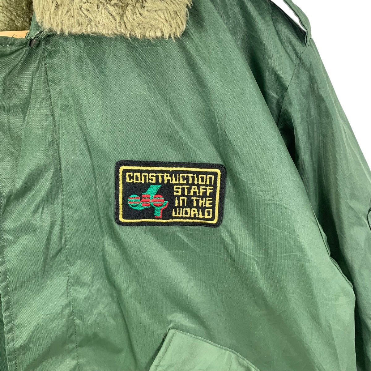 Vintage Vintage 80’ KOMATSU JAPAN Construction Staff Bomber Jacket Size US XXL / EU 58 / 5 - 6 Thumbnail