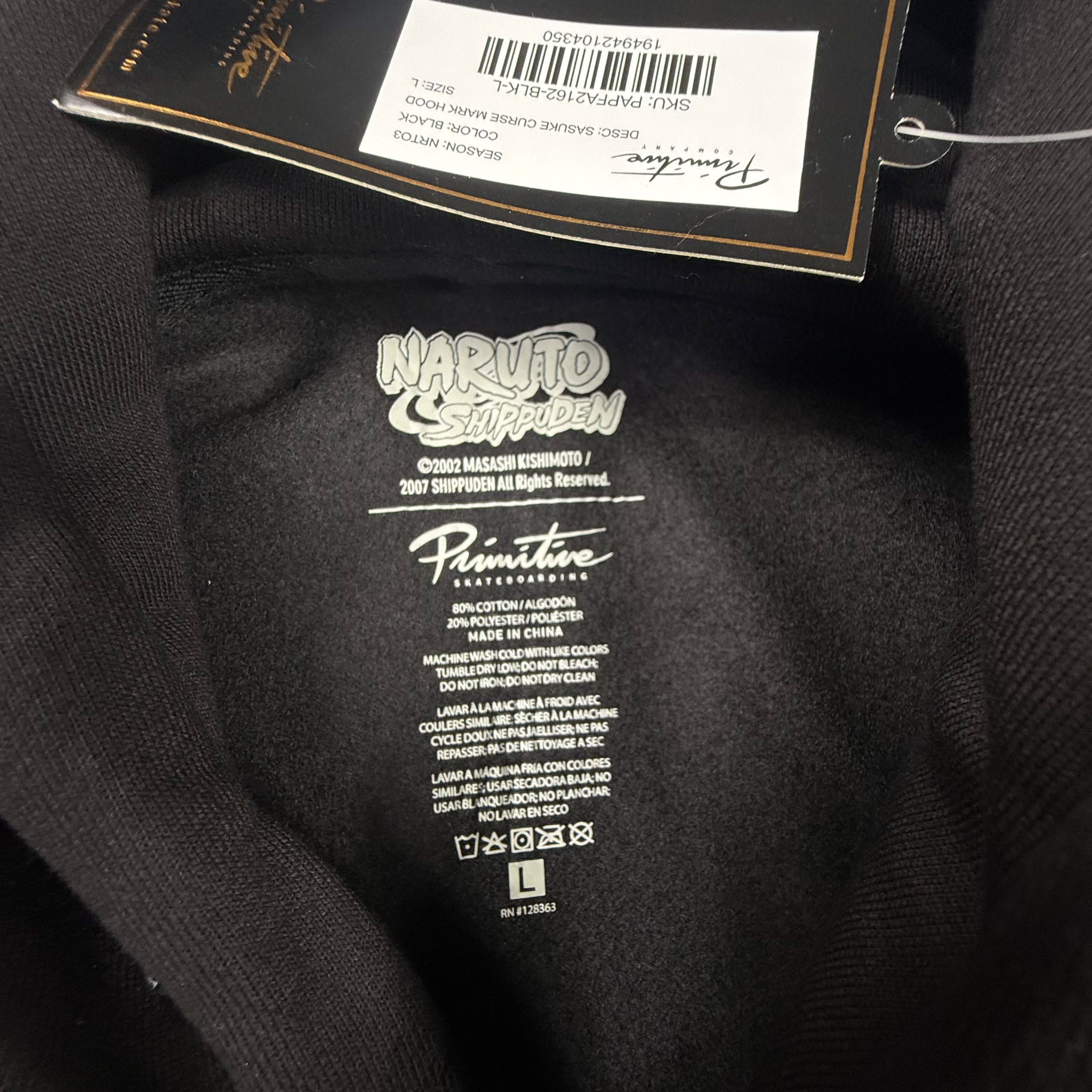 Primitive Primitive x Naruto Shippuden Sasuke Curse Mark Hoodie Size US L / EU 52-54 / 3 - 6 Thumbnail