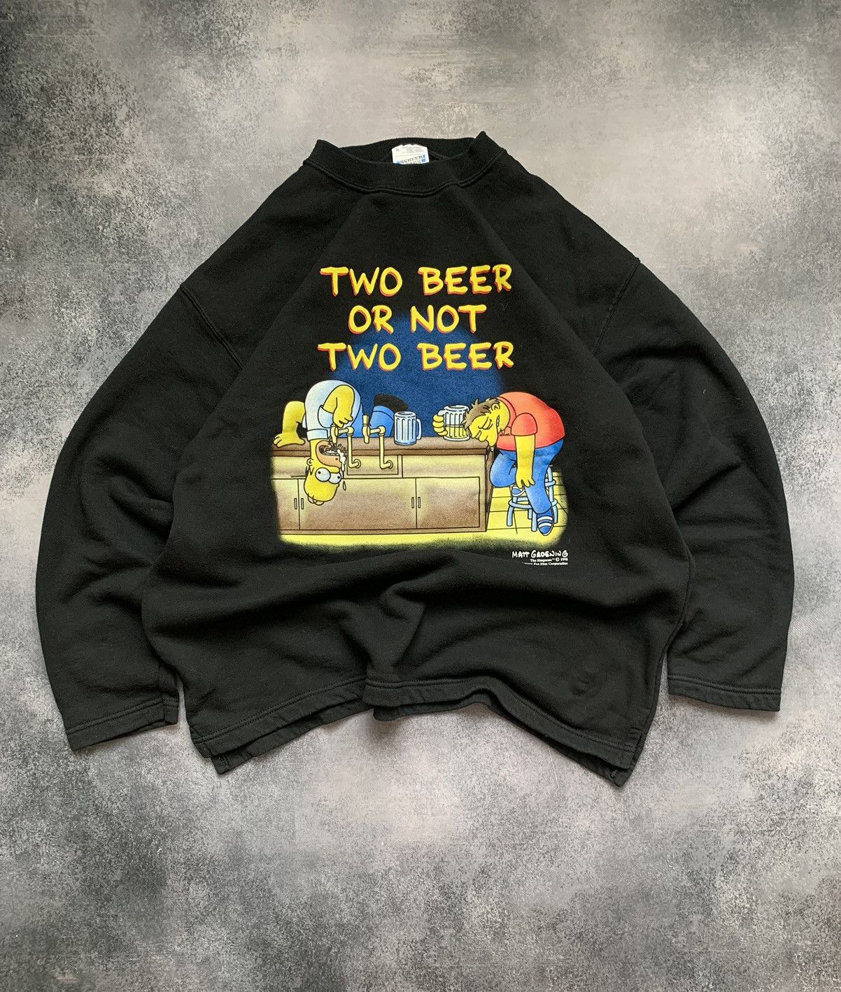 The Simpsons × Vintage Vintage sweatshirt the Simpson “two beer or not two beer” Size US XL / EU 56 / 4 - 1 Thumbnail