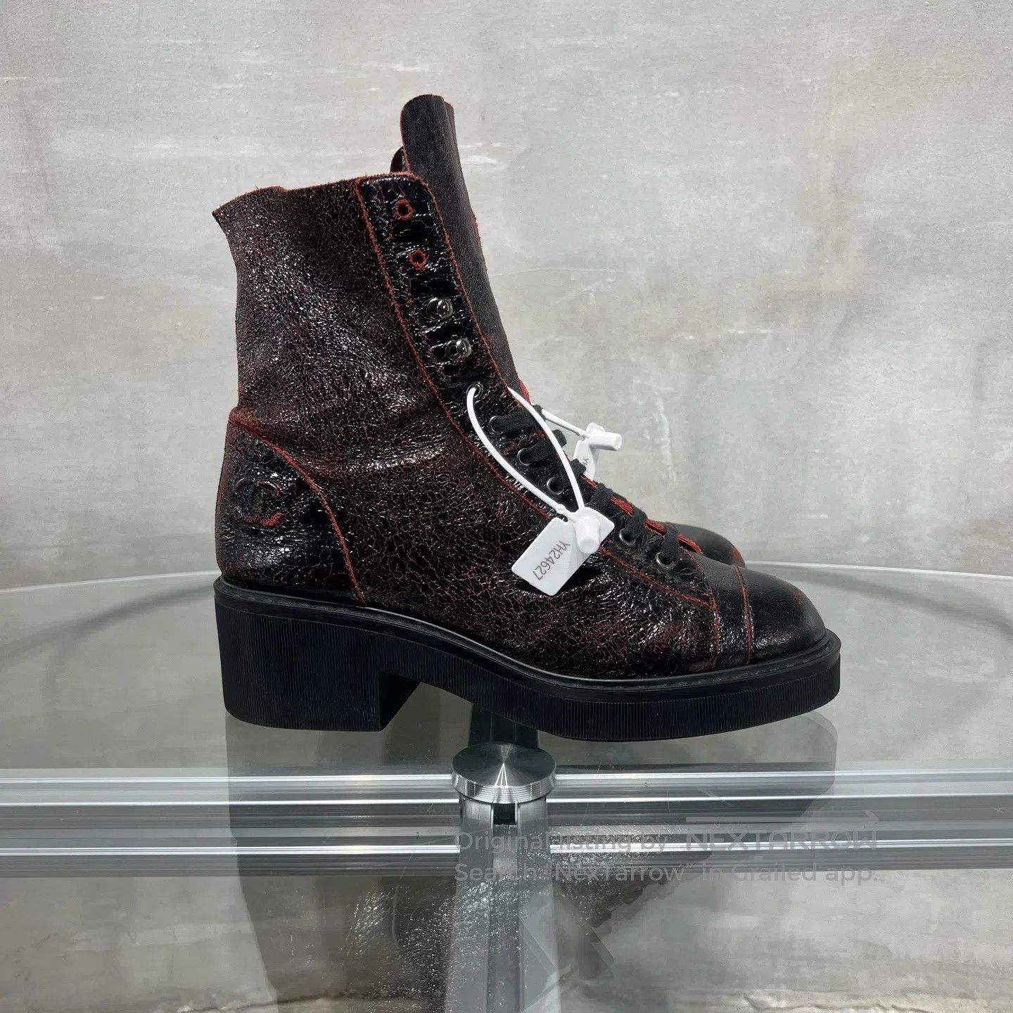 Chanel Chanel Boots: Black and Red Size US 6.5 / IT 36.5 - 4 Thumbnail