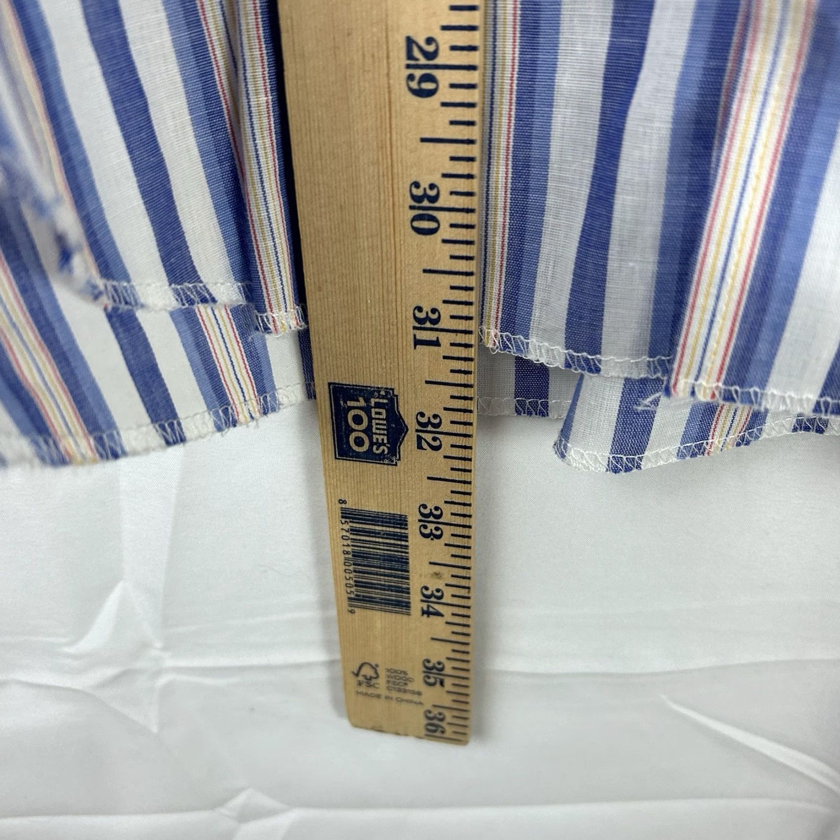 Vintage VINTAGE Panhandle Slim 16.5/35 Blue White Stripe Western Cowboy Pearl Snap Shirt Size US XL / EU 56 / 4 - 6 Thumbnail