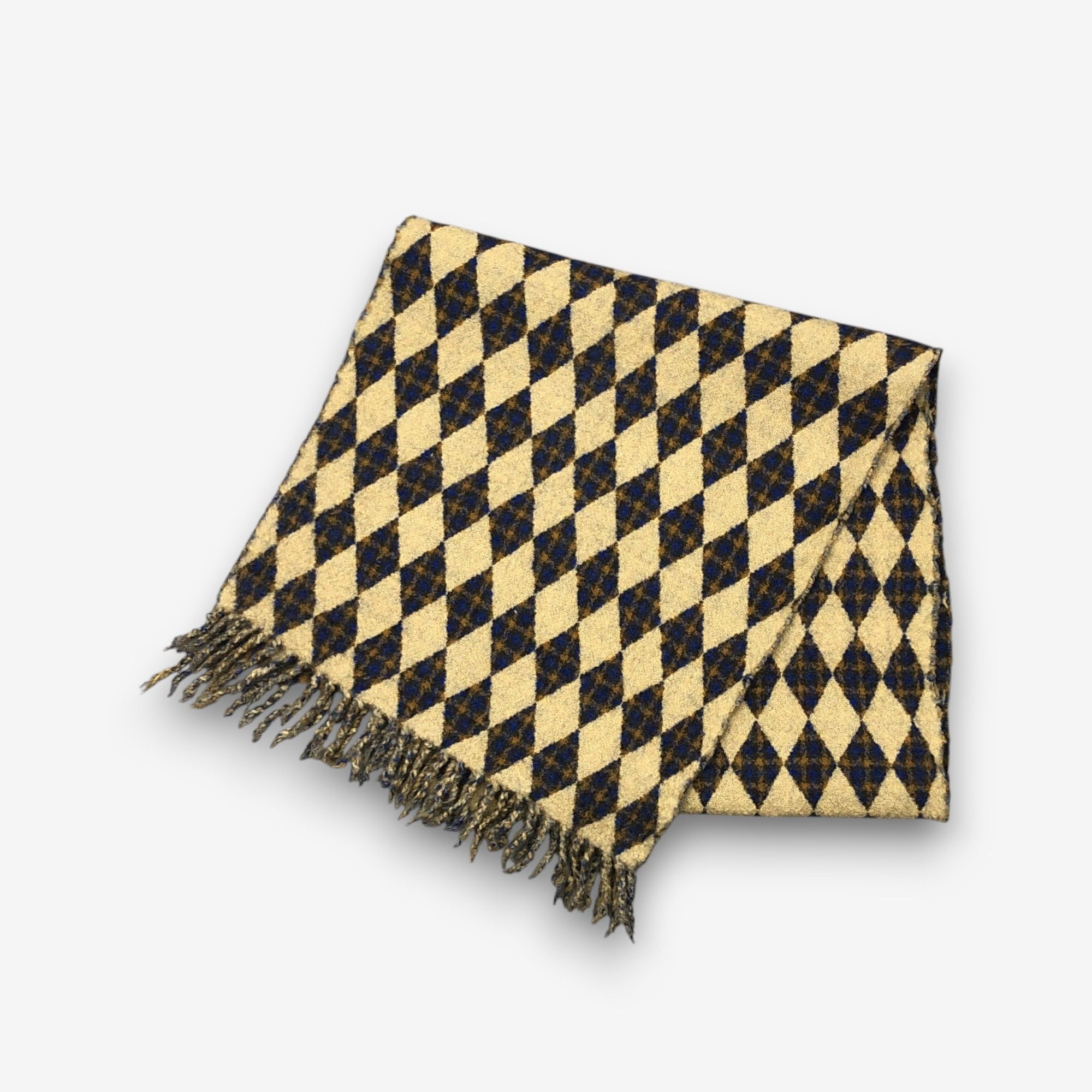 Japanese Brand Vintage Fromehill Scarf Muffler Wool Argyle Scarves Size ONE SIZE - 3 Thumbnail