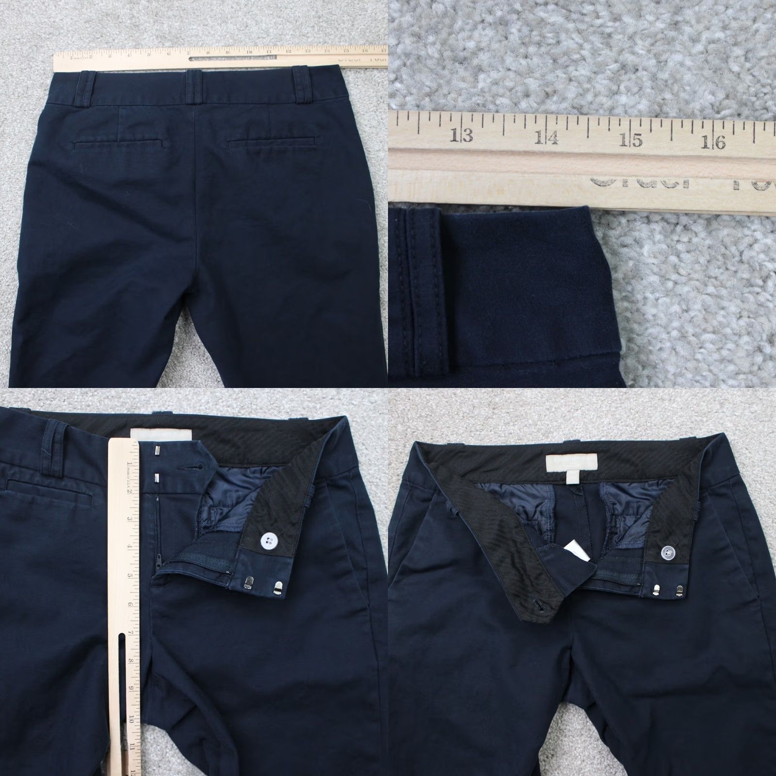 Banana Republic Banana Republic Pants Womens 4R Blue Martin Fit Sleek Chino Stretch 32" inseam Size 27" / US 4 / IT 40 - 8 Thumbnail