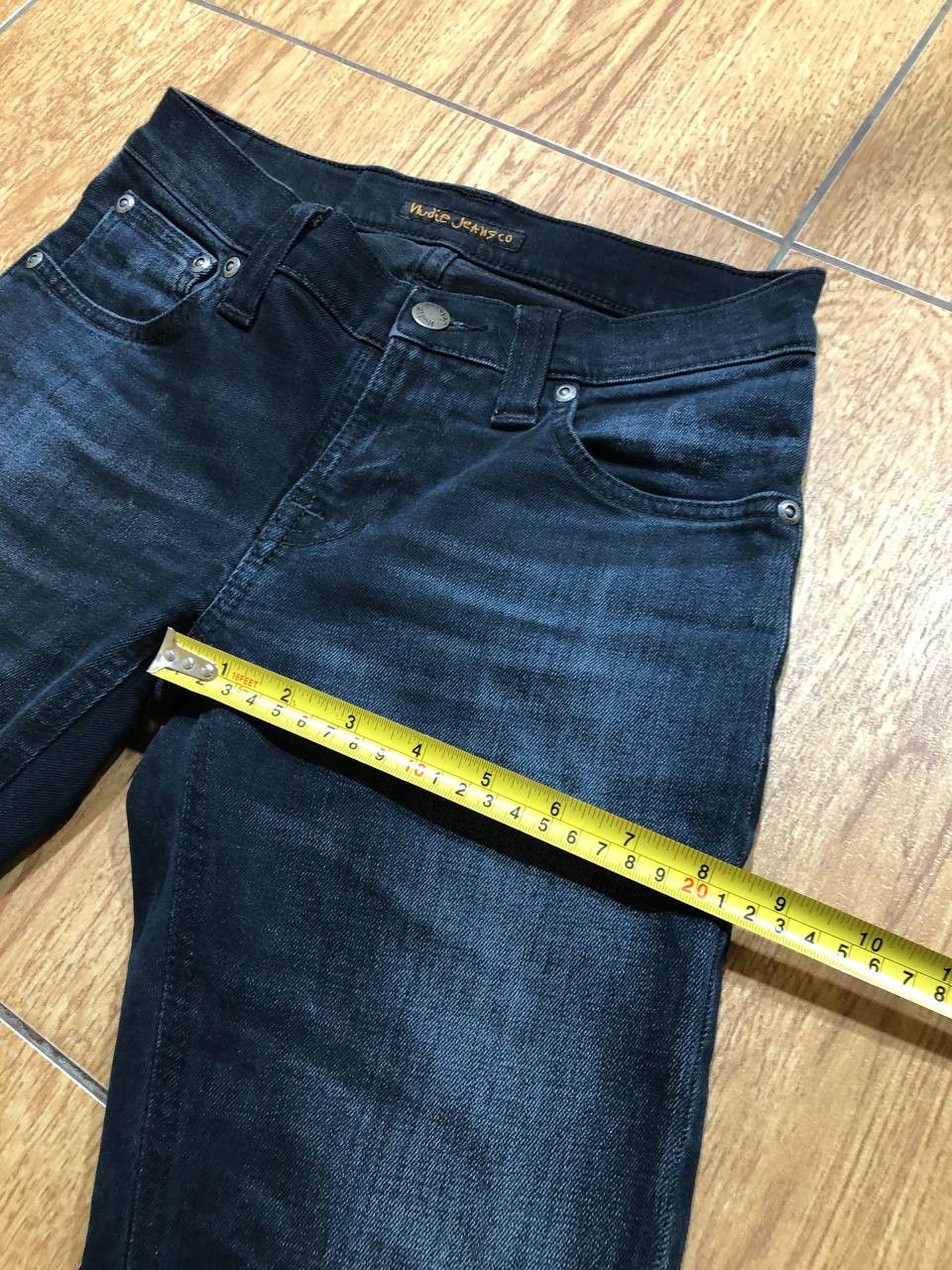 Nudie Jeans NUDIE Slim Fit Skinny Leg Stretch TIGHT LONG JOHN BLACK Size 25" / US 0 / IT 36 - 12 Thumbnail