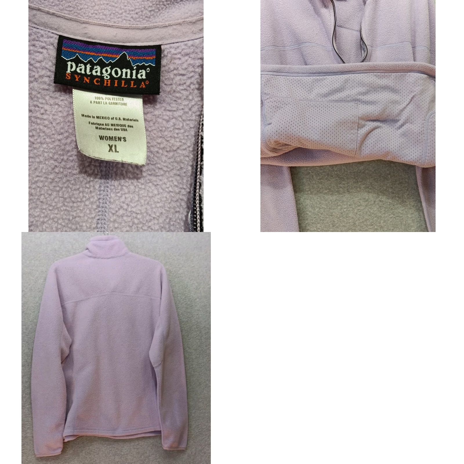 Patagonia Patagonia Sweater Women’s XL Purple Fleece 1/4 Zip Dolman Sleeve Mock Neck Pockets Outdoor Casual Womens Size XL / US 12-14 / IT 48-50 - 8 Thumbnail