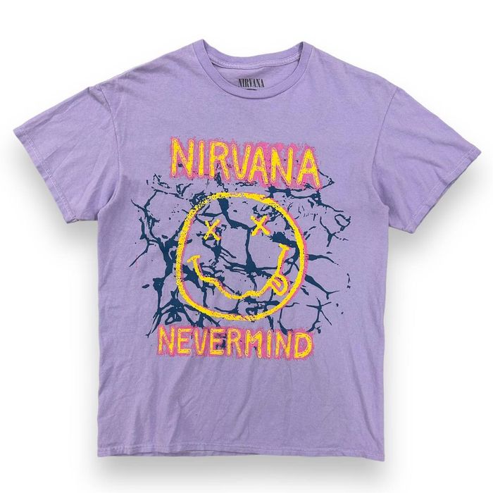 Nirvana nevermind best sale t shirt purple