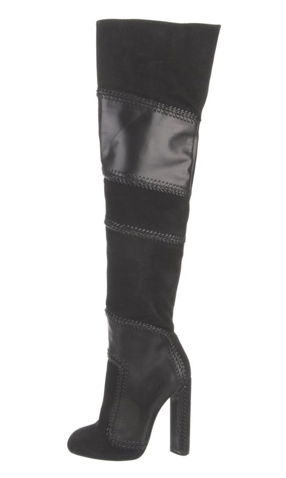 Tom Ford Tim Ford black suede leather over the knee boots Size US 8 / IT 38 - 8 Thumbnail