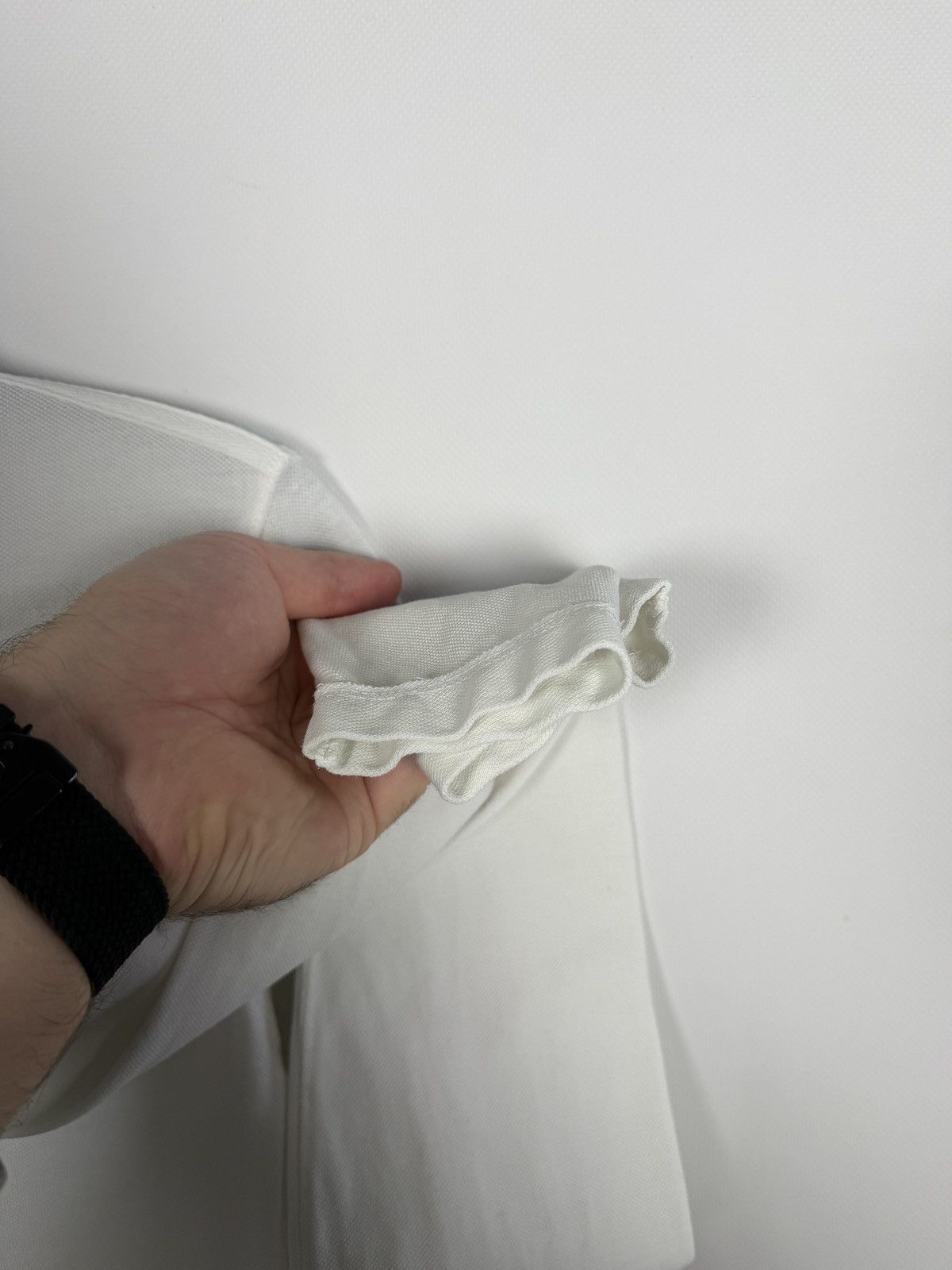 Allsaints Allsaints Reform Long Sleeve Polo Shirt White Cotton Size XS Size US XS / EU 42 / 0 - 8 Thumbnail