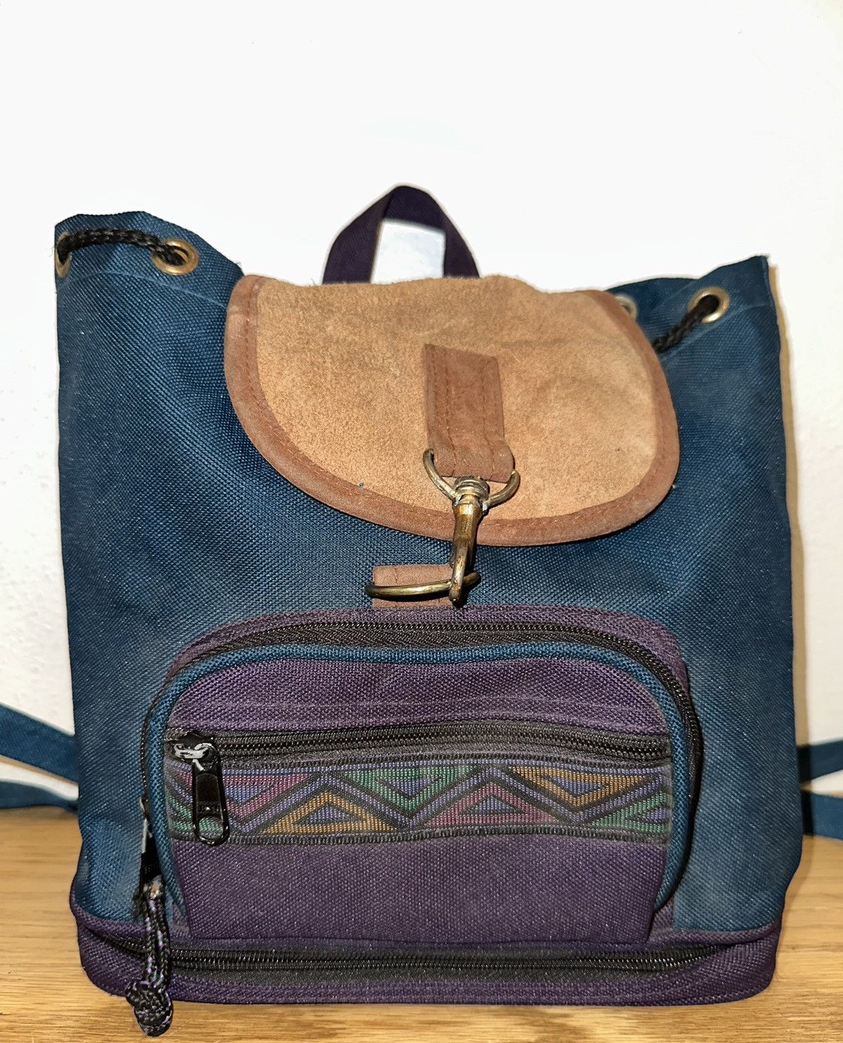 Other Vintage Mini Teal Eggplant Backpack Size ONE SIZE - 1 Thumbnail