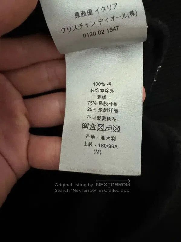 Dior Dior Black Embroidered Logo Sweatshirt for Men . Size US M / EU 48-50 / 2 - 4 Thumbnail