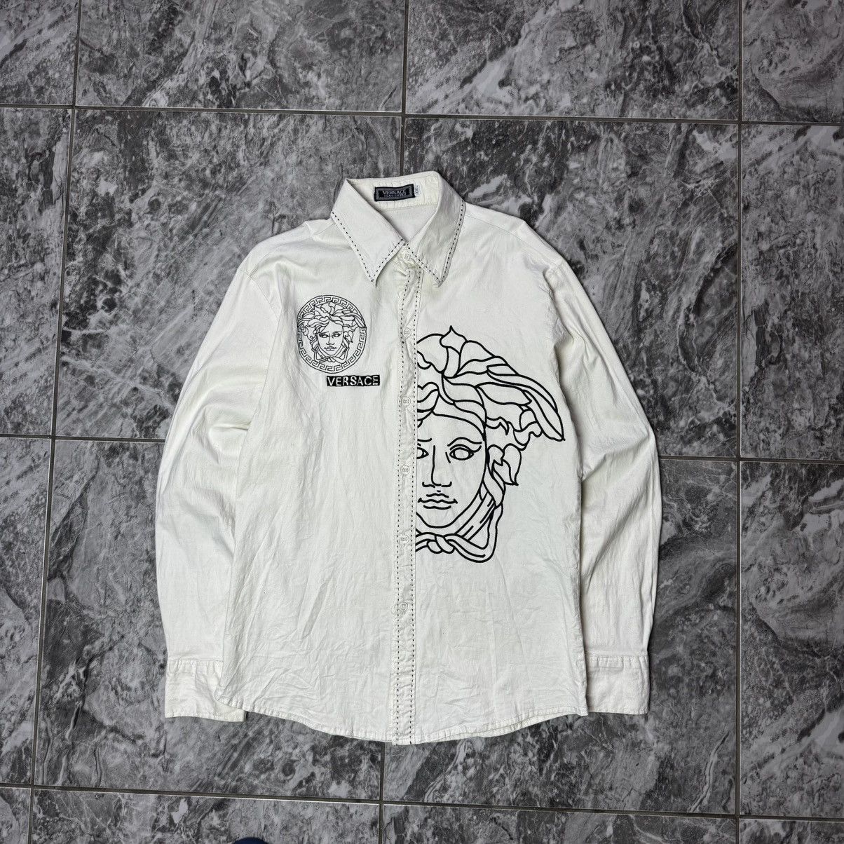 Versace × Vintage Versace Shirt Classic Vintage Size XL / US 12-14 / IT 48-50 - 1 Thumbnail