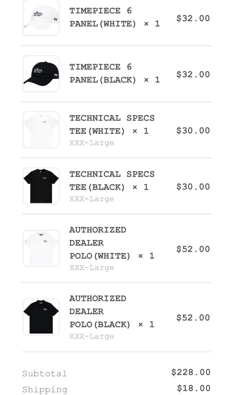 Fuck The Population SIZE 3XL FTP Technical Specs Tee (White) Size US XXL / EU 58 / 5 - 5 Thumbnail