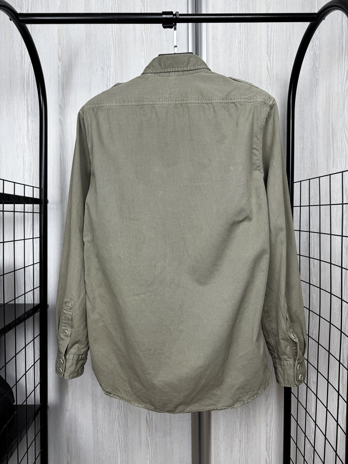 Belstaff Belstaff Mens Officer Shirt Sage Green Size US L / EU 52-54 / 3 - 8 Thumbnail