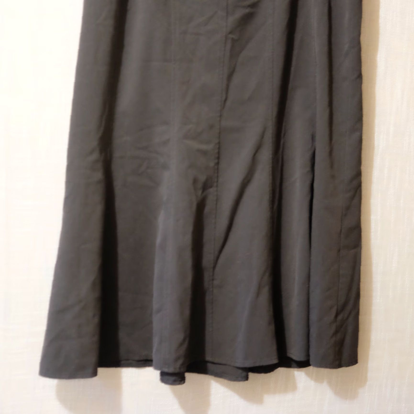 Vintage Tall Girl Maxi Skirt Long Black Flare Stretch Womens 18 Size 40" / US 18 - 3 Thumbnail